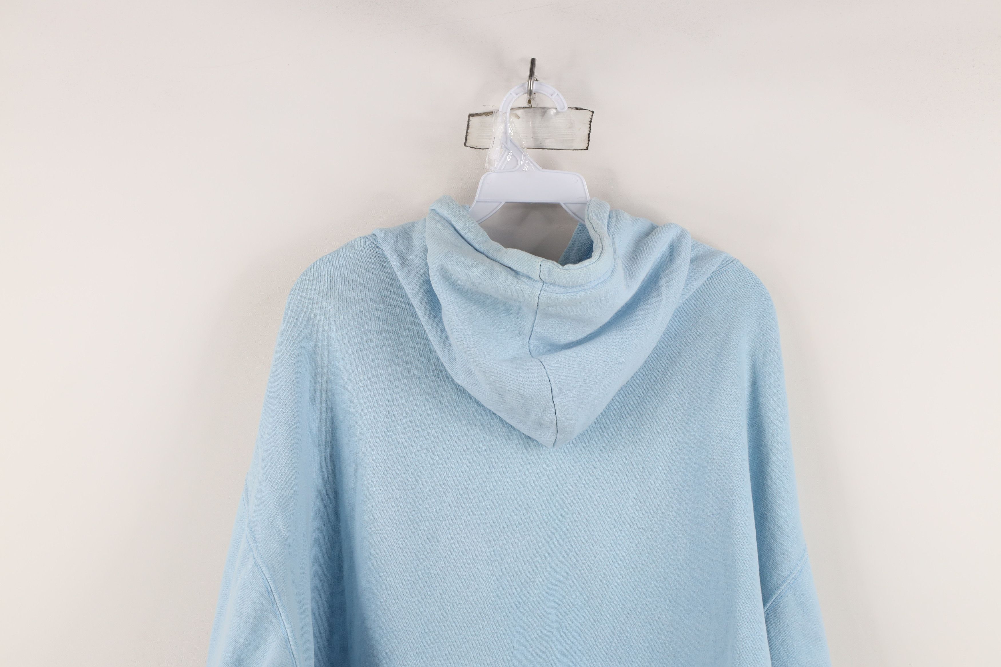 Vintage Vintage 90s Streetwear Fit Hoodie Sweatshirt Carolina Blue Size US L / EU 52-54 / 3 - 14 Thumbnail