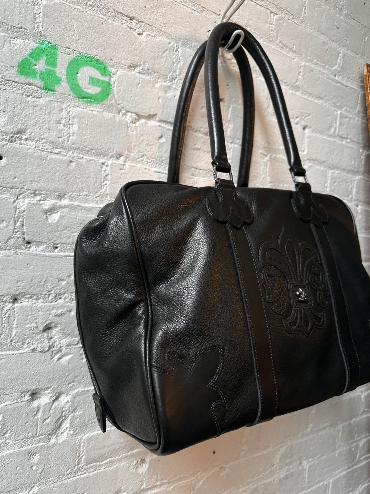 Chrome Hearts FULL LEATHER HUGE XXL LUGGAGE CHROME HEARTS DUFFLE BAG Size ONE SIZE - 8 Thumbnail