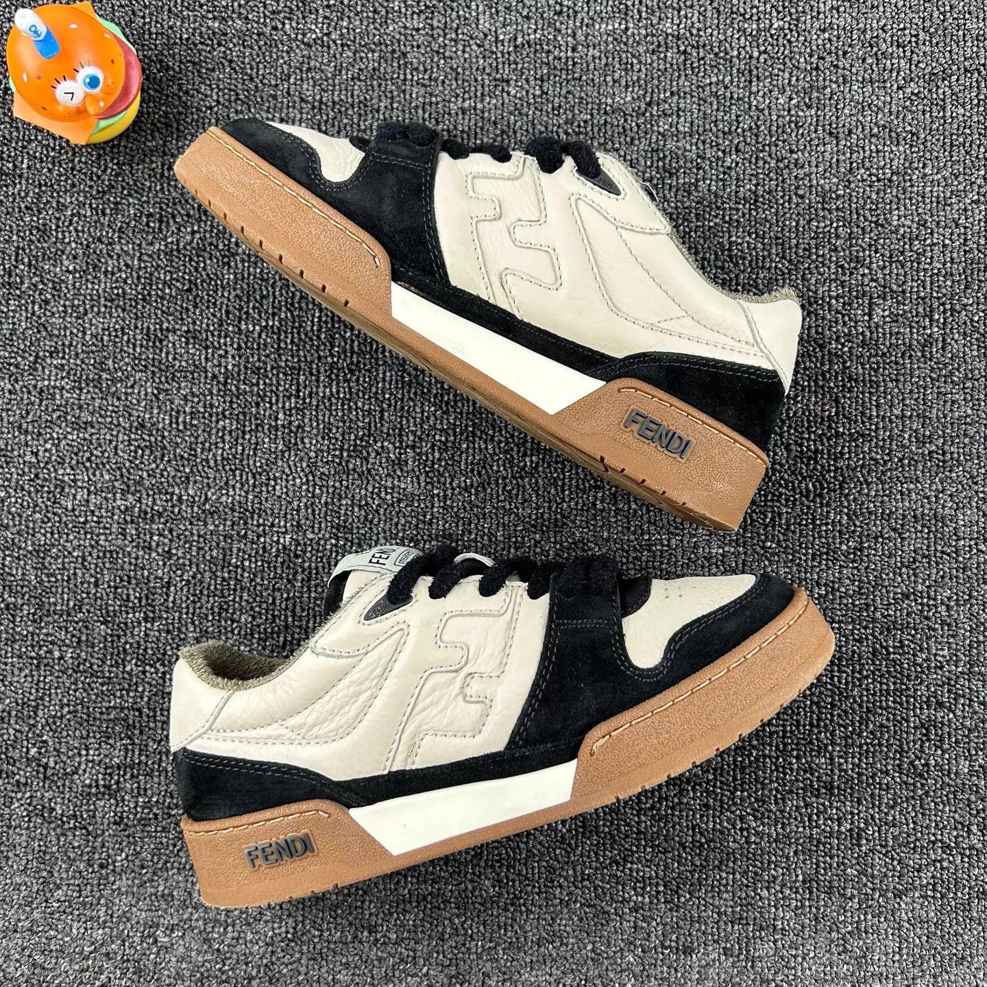 Fendi Fendi Match Black & White Sneakers Women's 36 Size US 5.5 / IT 35.5 - 4 Thumbnail