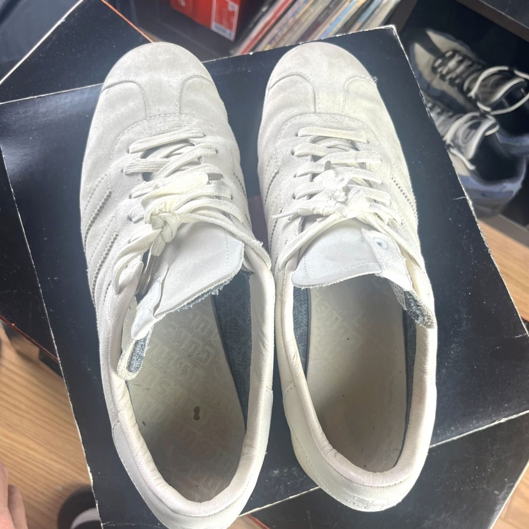 Adidas adidas Gazelle Goretex Chalk White 11.5 Cream Sneakers Shoes Mens Vintage No N/A Size US 12 / EU 45 - 6 Thumbnail