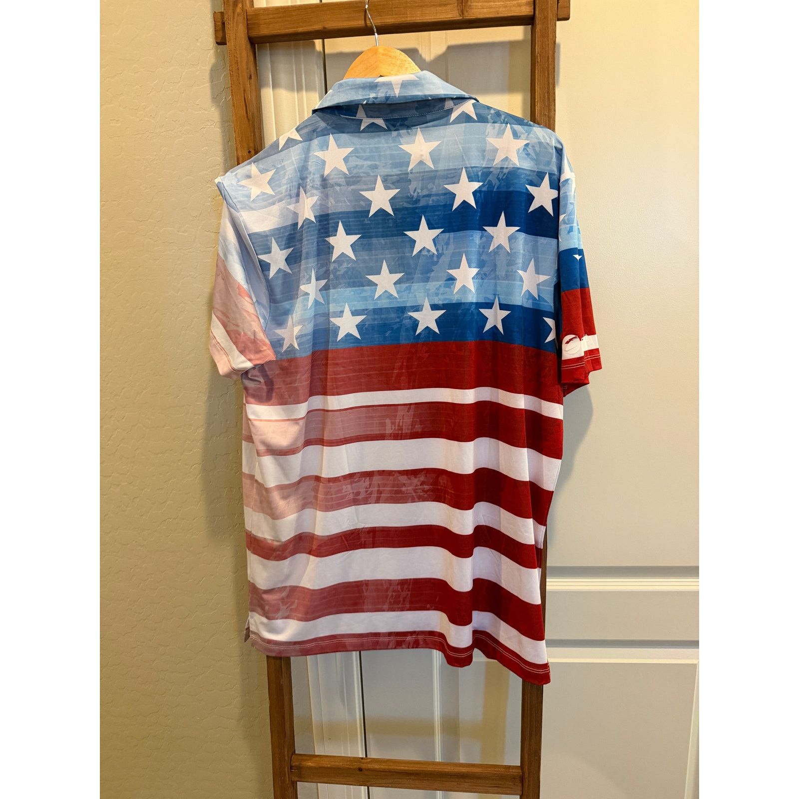 Unowned Yatta- American USA Flag “ the patriot” Golf Polo-XL Size US XL / EU 56 / 4 - 7 Thumbnail