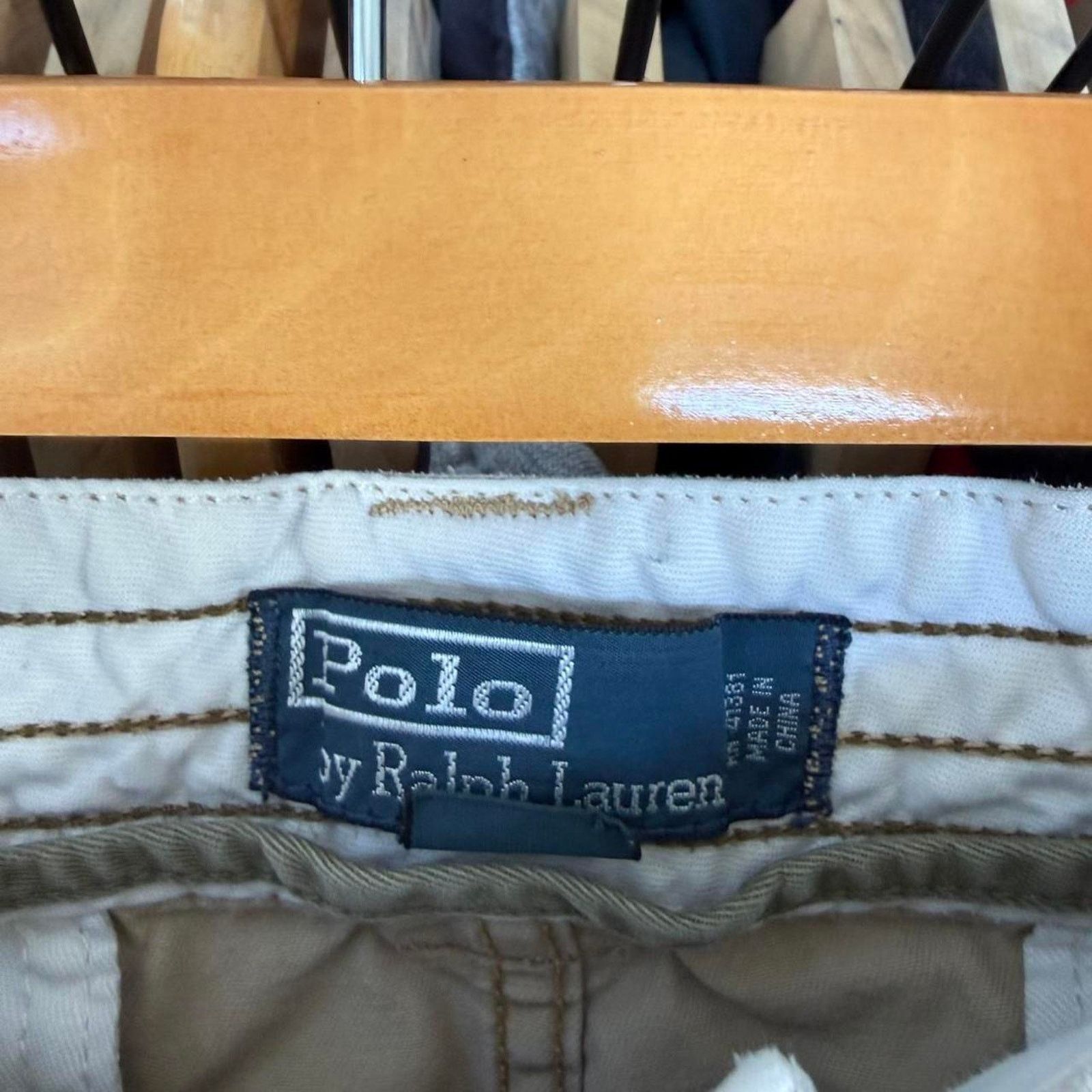 Polo Ralph Lauren Vintage 90s Polo Ralph Lauren Distressed Cargo Shorts Preppy Size US 37 - 5 Thumbnail