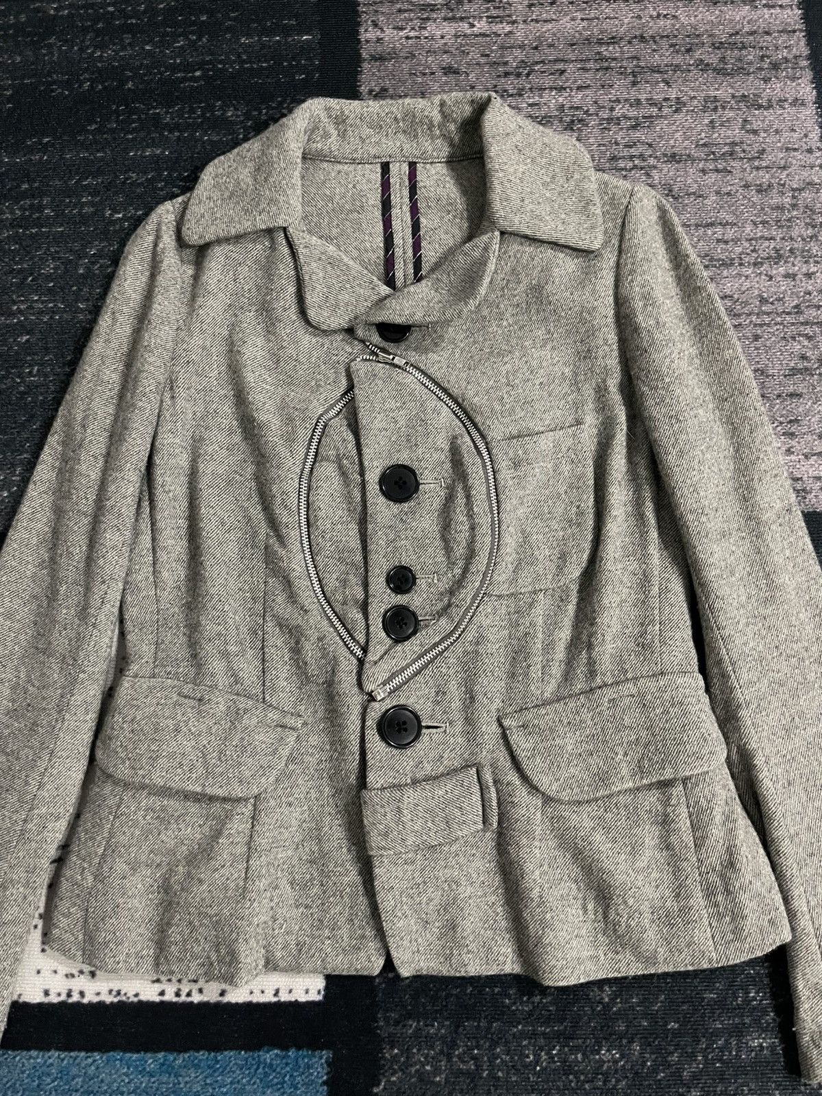 Japanese Brand × Vintage Vintage Unbrand Wool Jacket Size XS / US 0-2 / IT 36-38 - 3 Thumbnail
