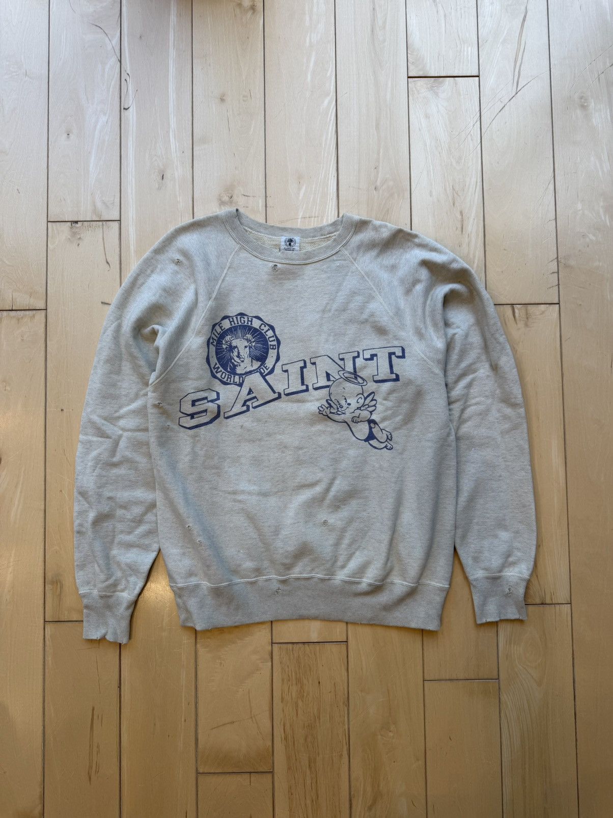 Mile High Club Distressed Crewneck