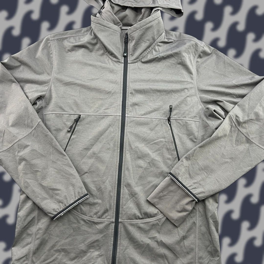 Vintage Super.Natural SN Merino Wool Blend Mens Jacket Large Hooded Gray Windbreaker Casual Shirt? Size US L / EU 52-54 / 3 - 1 Thumbnail