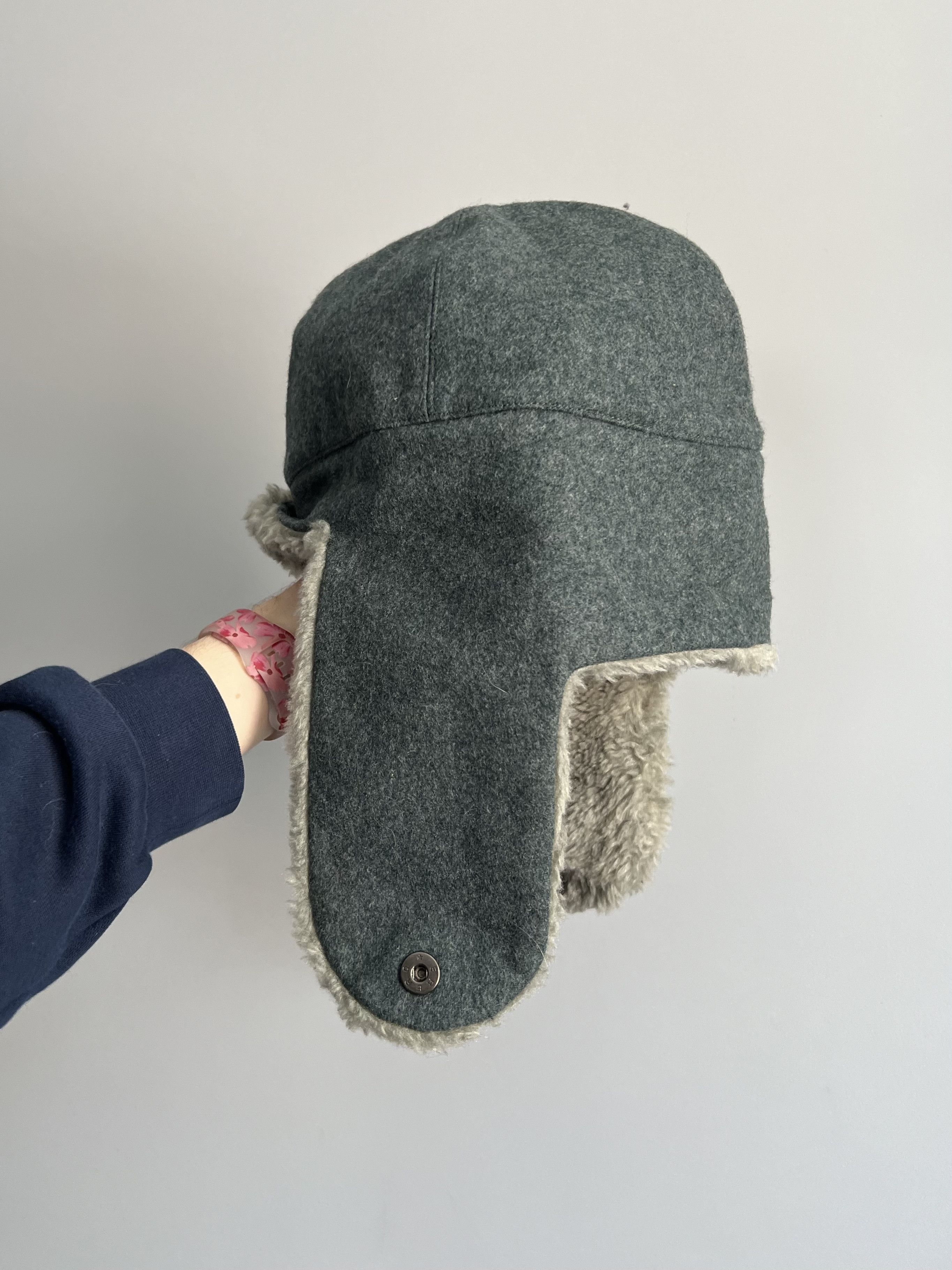 Vintage Vintage 90s Military Ushanka Trapper Hat German Army Size ONE SIZE - 4 Thumbnail