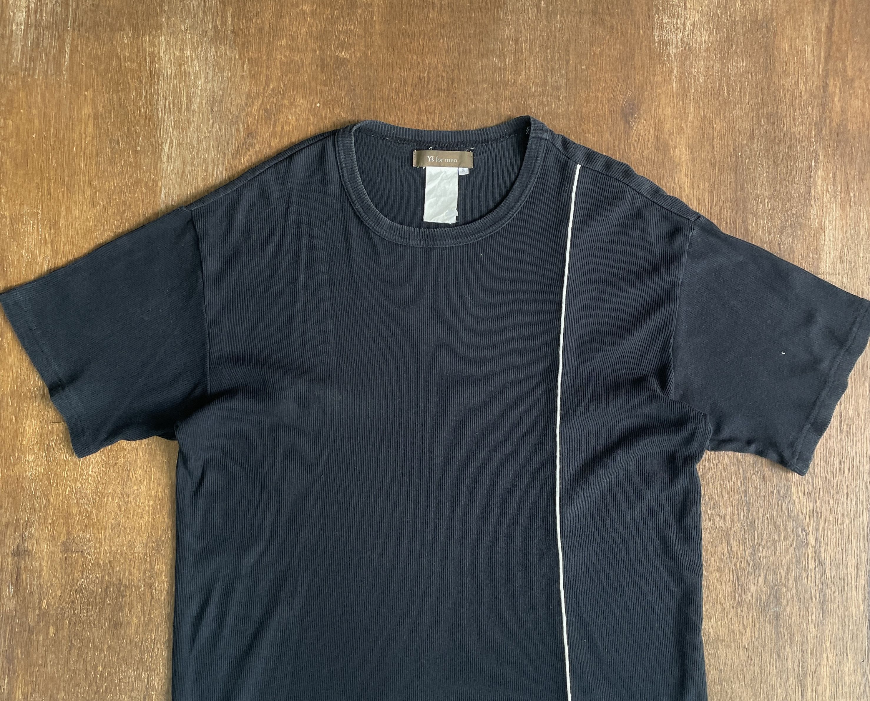 Y's for Men Y's for men YOHJI YAMAMOTO White Line Tee Size US M / EU 48-50 / 2 - 2 Thumbnail