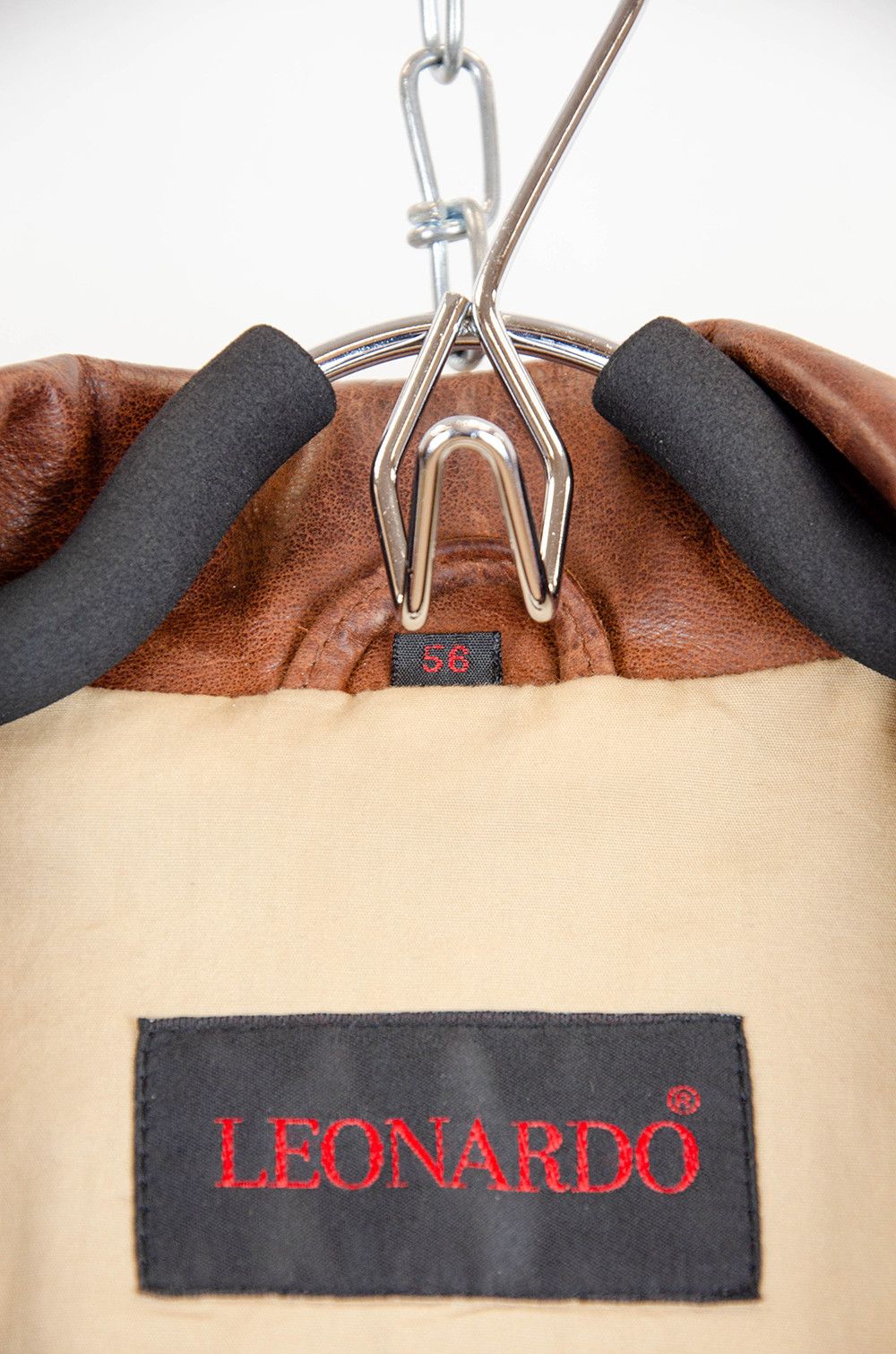 Other Leonardo Leather Car Coat Brown Vintage - Size 56 Size US XL / EU 56 / 4 - 8 Thumbnail
