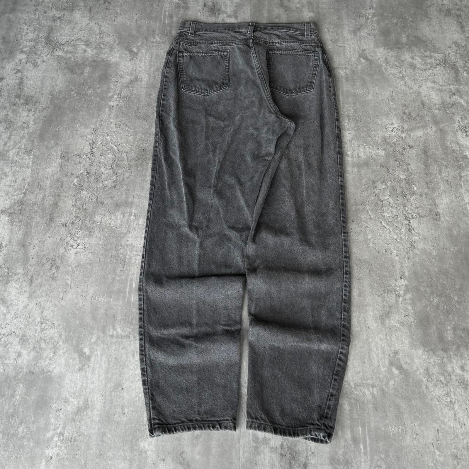 Vintage × Wrangler Vintage 90s Made In USA Wrangler Faded Black Denim Jeans Size 40" / US 18 - 1 Thumbnail