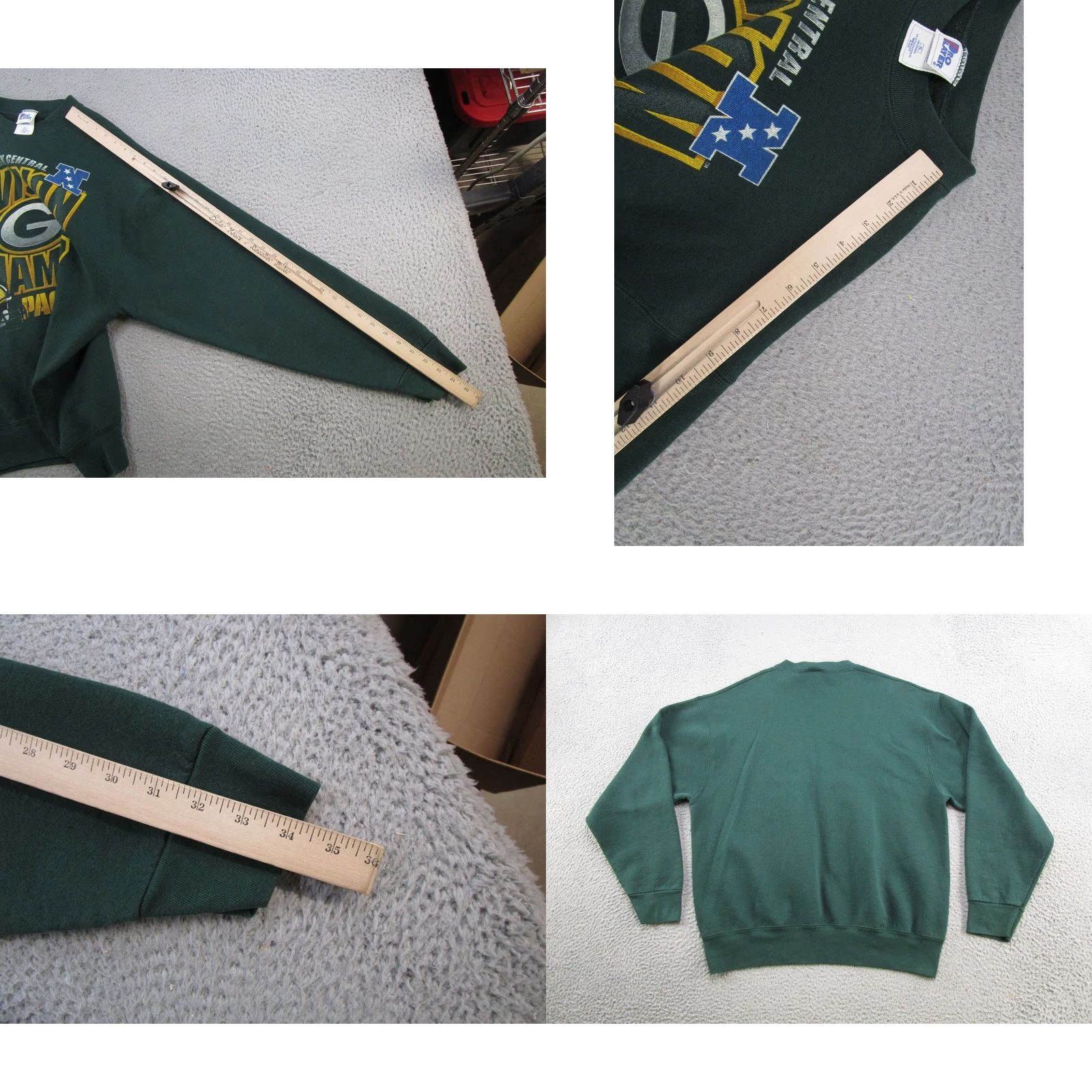 Pro Player VINTAGE Green Bay Packers Sweatshirt XL Crew Neck Pro Player 1996 90s Sports Football Graphic Print Mens Size US XL / EU 56 / 4 - 8 Thumbnail