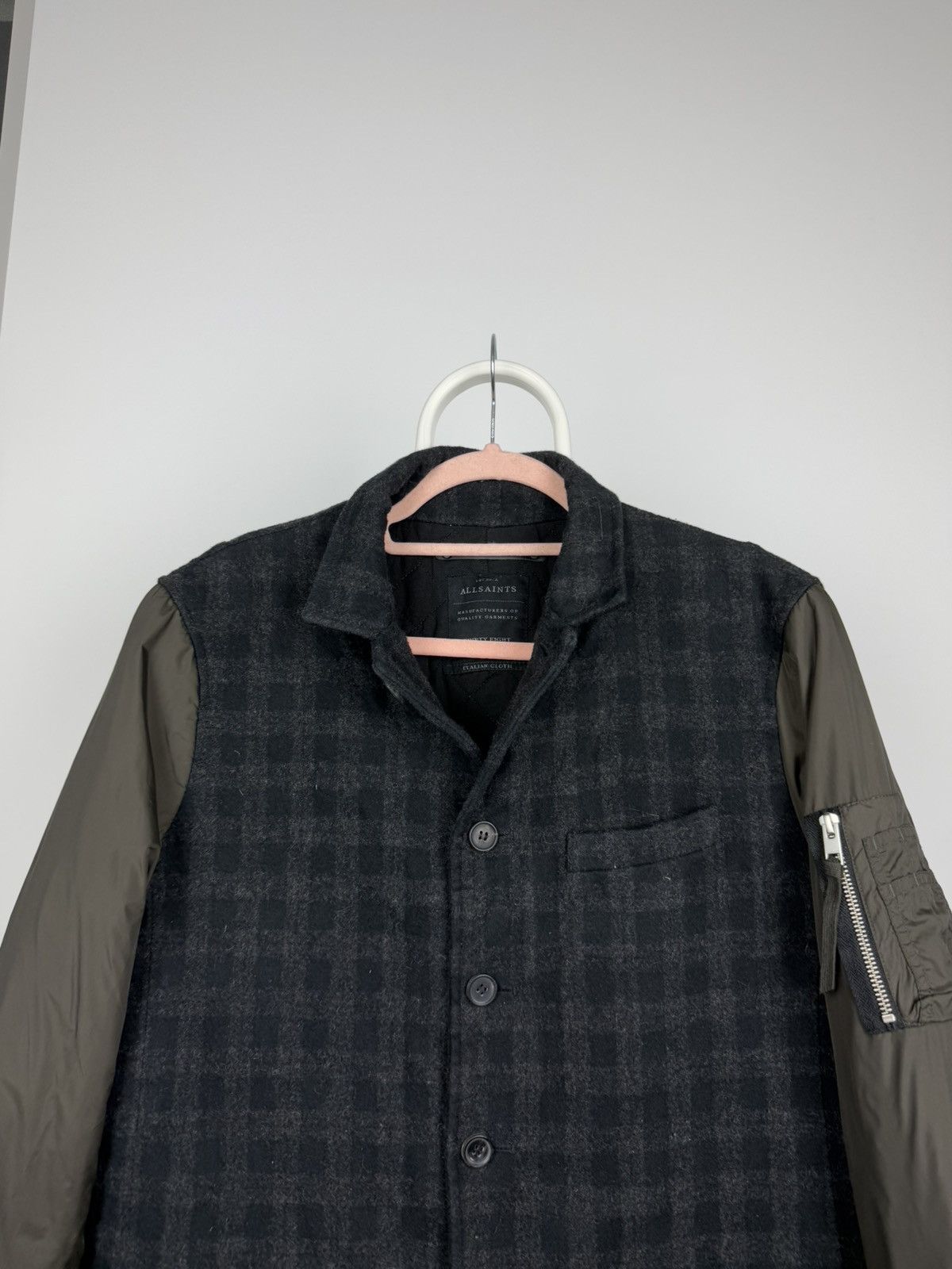 Allsaints × Vintage AllSaints B Bomber Jacket Sherpa Size US M / EU 48-50 / 2 - 2 Thumbnail