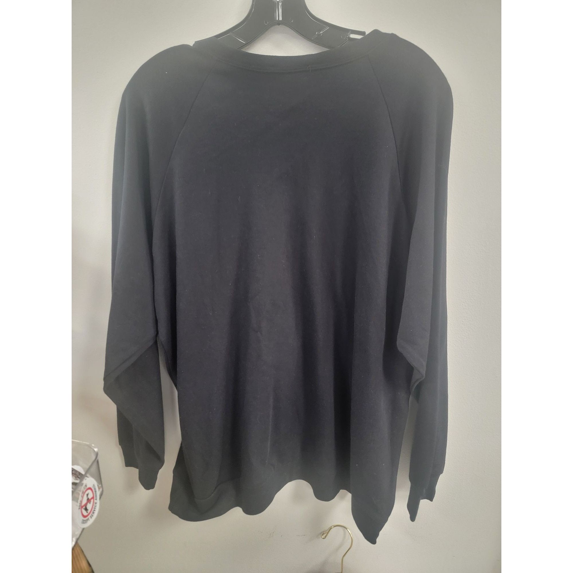 Other Zenana Black Long Sleeve Cotton Pullover Sweatshirt M Size M / US 6-8 / IT 42-44 - 6 Thumbnail