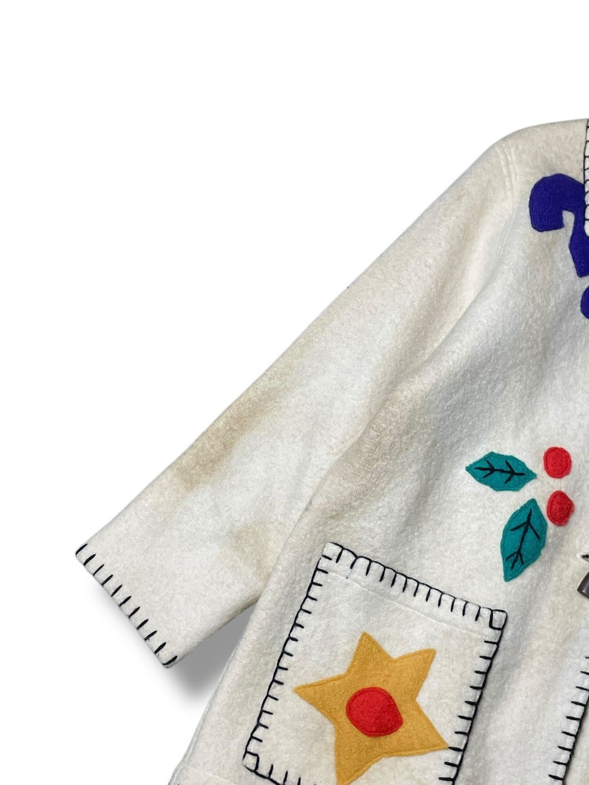Japanese Brand × Vintage Kazamidori by Nancai Patchwork Wool Jacket (60) Size US M / EU 48-50 / 2 - 2 Thumbnail