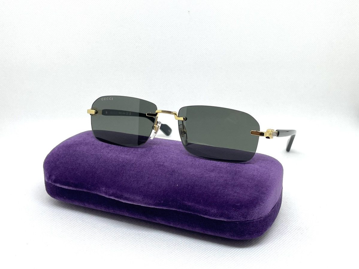 Vintage Gucci sunglasses GG1221S 001 56 Made in Japan New Collection Size ONE SIZE - 5 Thumbnail