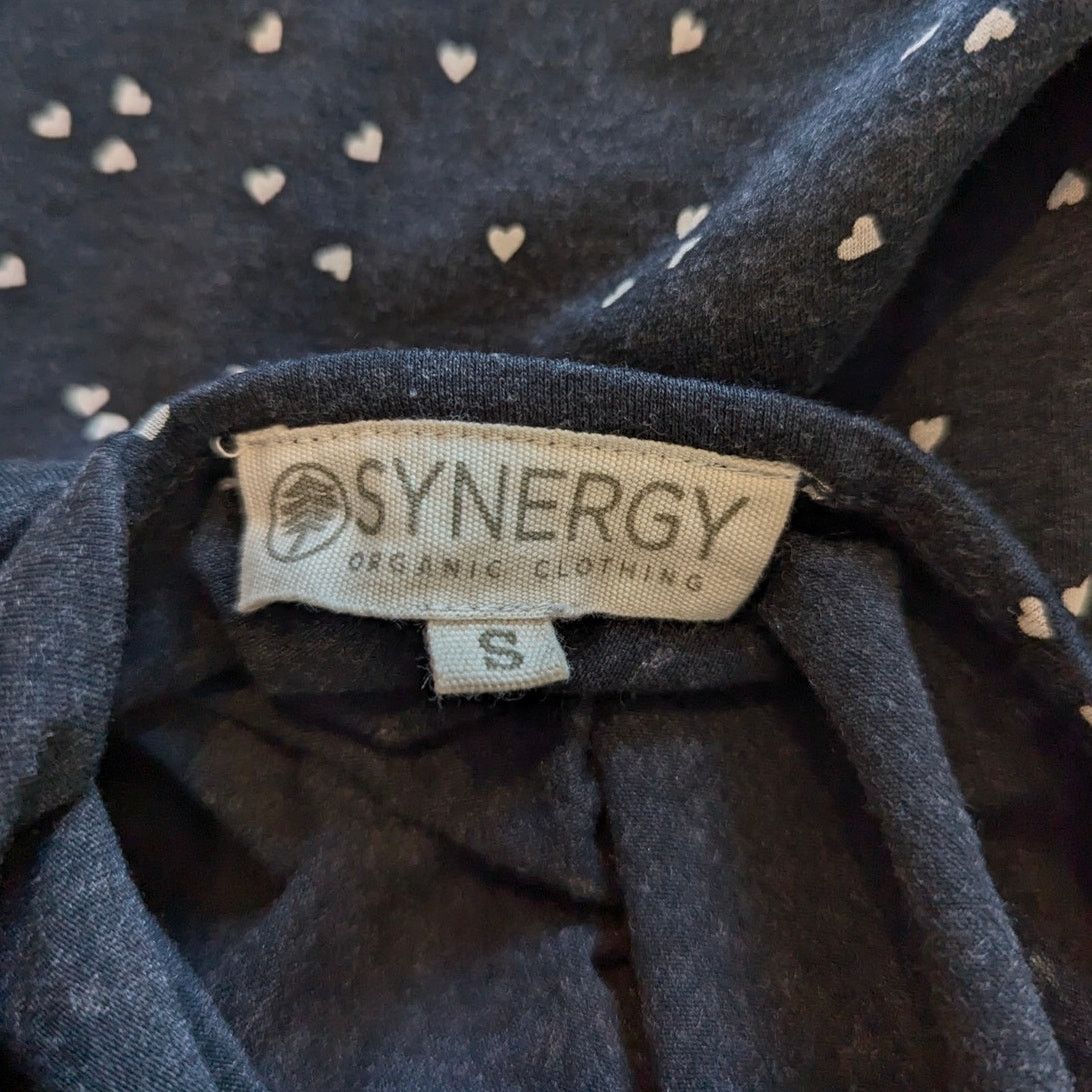Other Synergy Organic Cotton Heather Grey Mini Heart Wrap Dress Size S / US 4 / IT 40 - 4 Thumbnail
