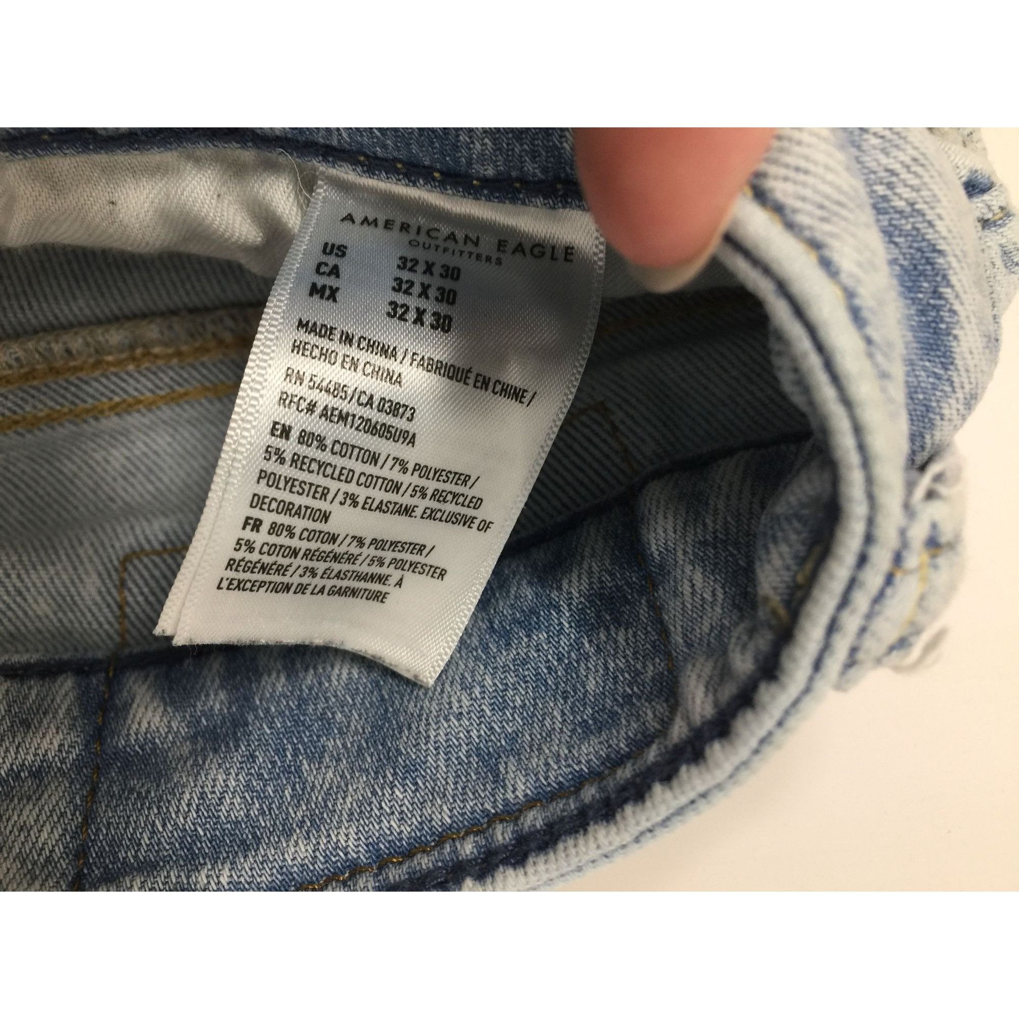 American Eagle Outfitters Mens American Eagle Airflex 360 Slim Blue Jeans Size 32x30 Size US 32 / EU 48 - 9 Thumbnail