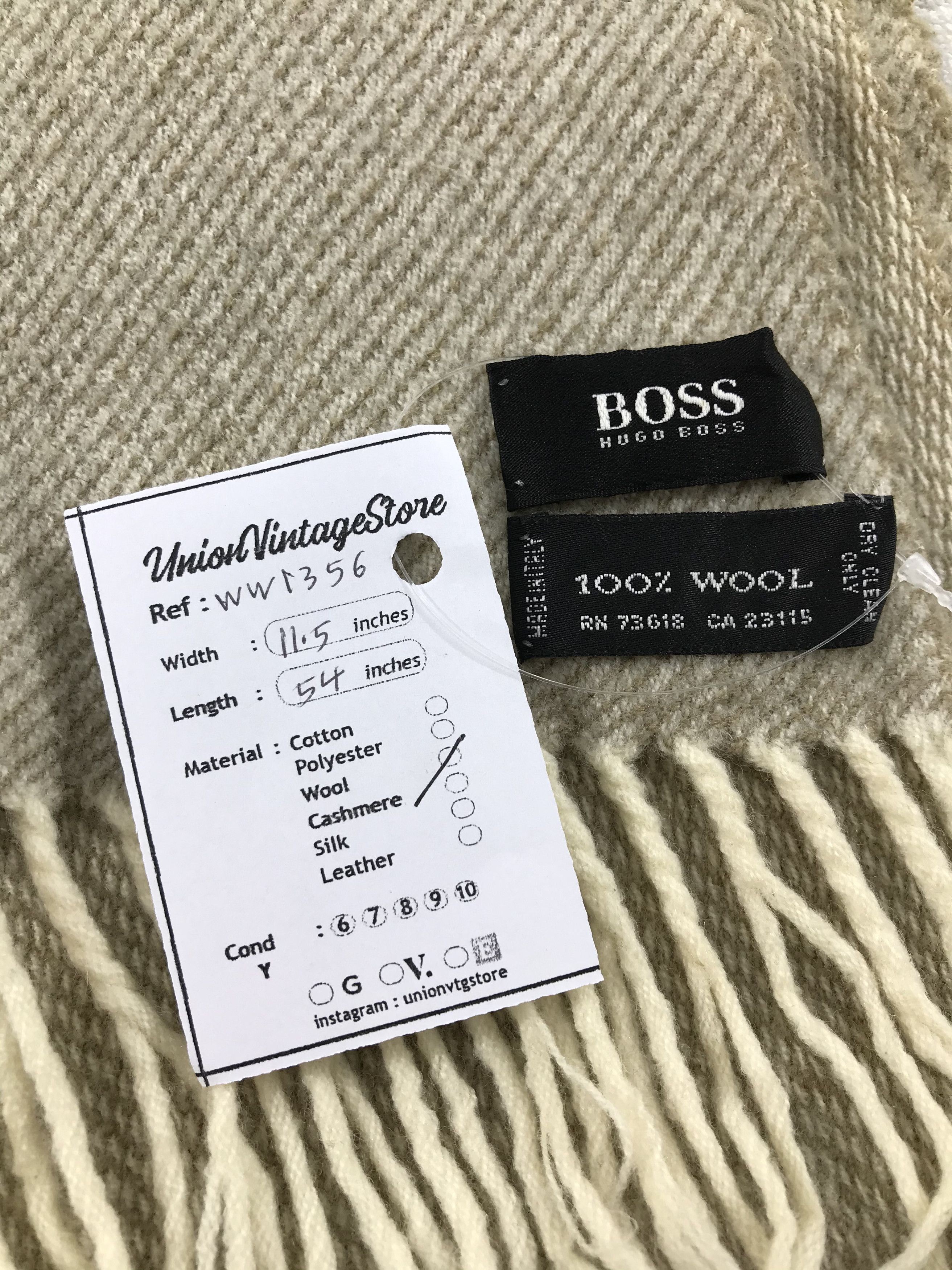 Hugo Boss Hugo Boss Scarf / Muffler / Neckwear - WW1356 Size ONE SIZE - 6 Thumbnail
