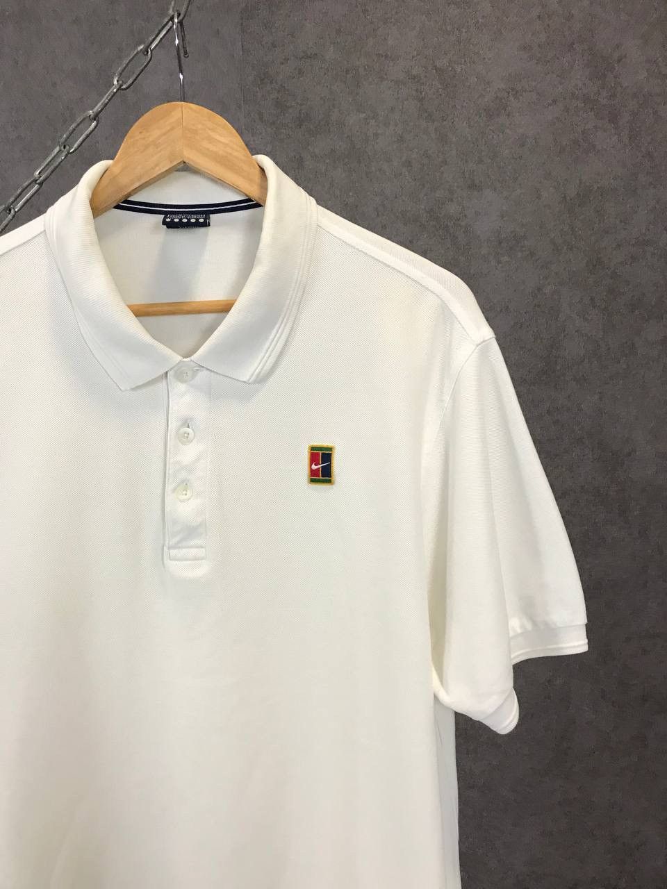 Nike × Vintage Nike Court vintage streetwear polo tee Size US M / EU 48-50 / 2 - 2 Thumbnail