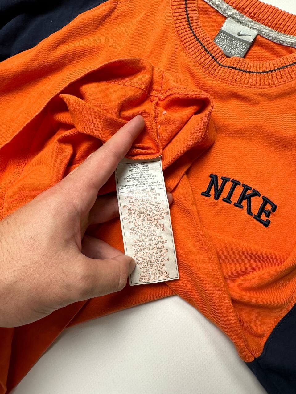Nike Vintage Nike Orange 90s Tee Logo NIKE Size US M / EU 48-50 / 2 - 5 Thumbnail