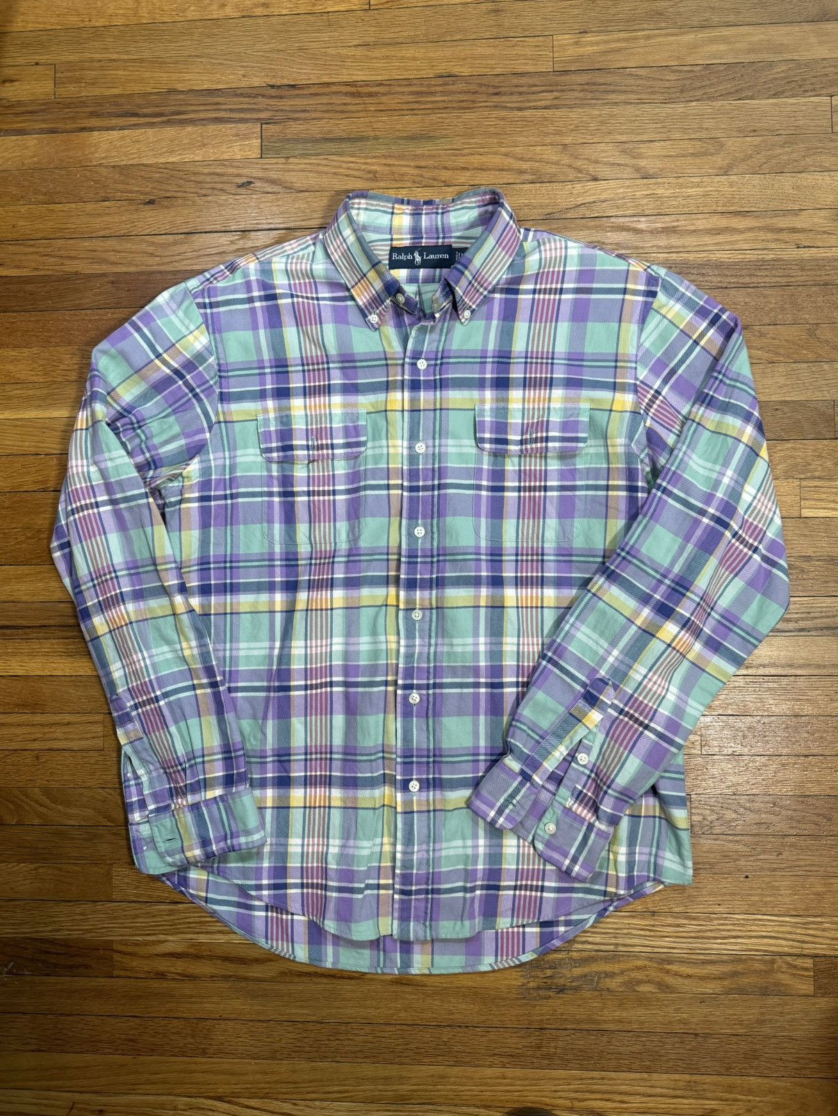 Polo Ralph Lauren Vintage Polo Ralph Lauren Plaid Shirt Size US L / EU 52-54 / 3 - 1 Thumbnail