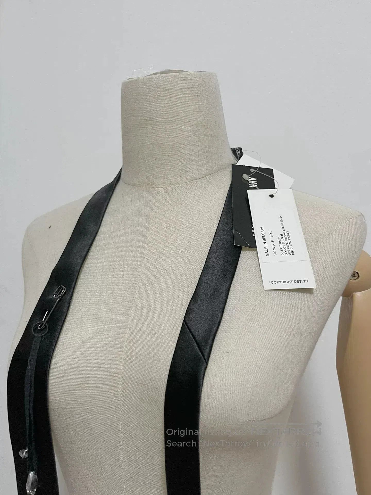Ann Demeulemeester Ann Demeulemeester Silk Tie. Size ONE SIZE - 7 Thumbnail