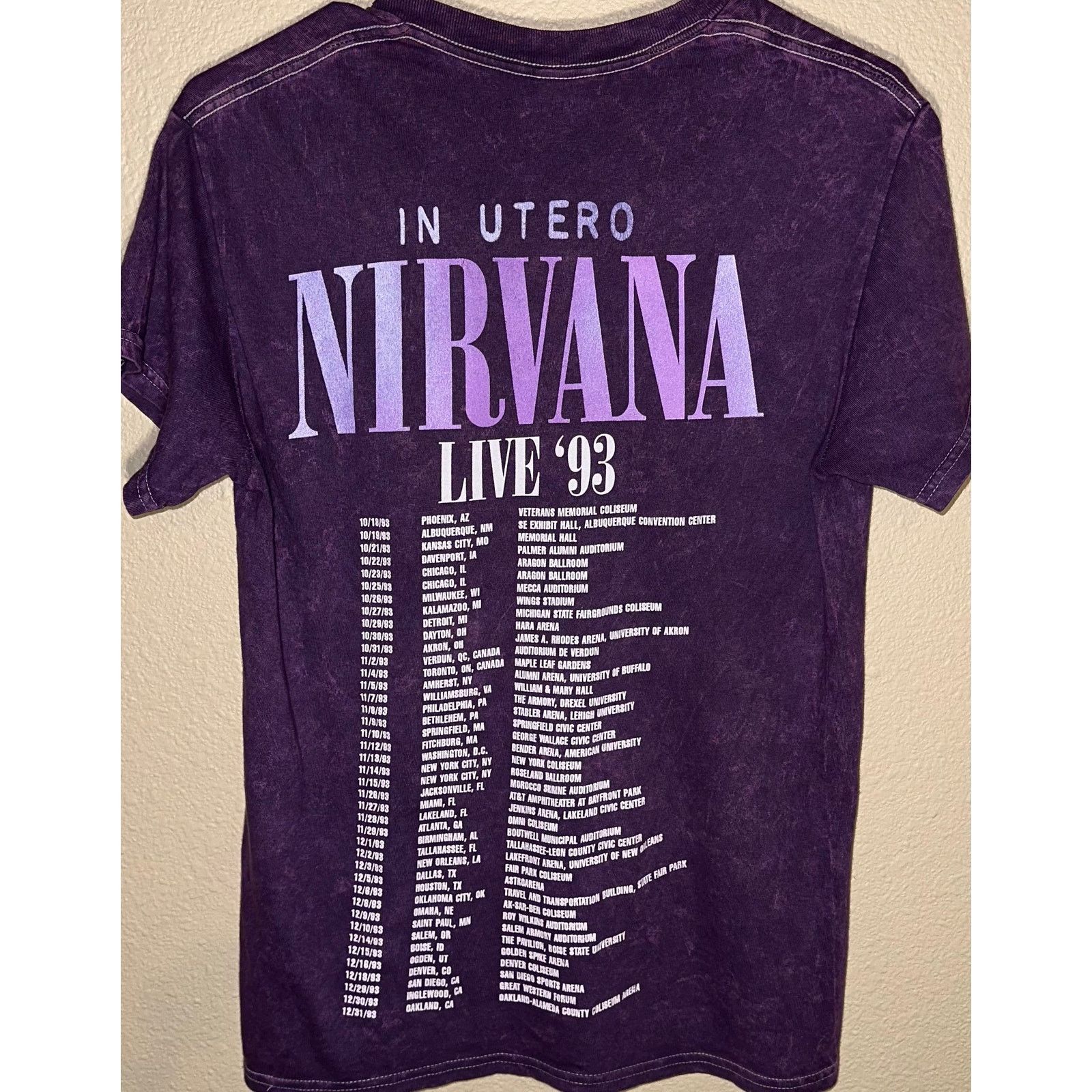 Nirvana 🖤 NIRVANA “IN UTERO” TOUR TEE (LIVE ‘93) 🖤 Size US S / EU 44-46 / 1 - 2 Thumbnail