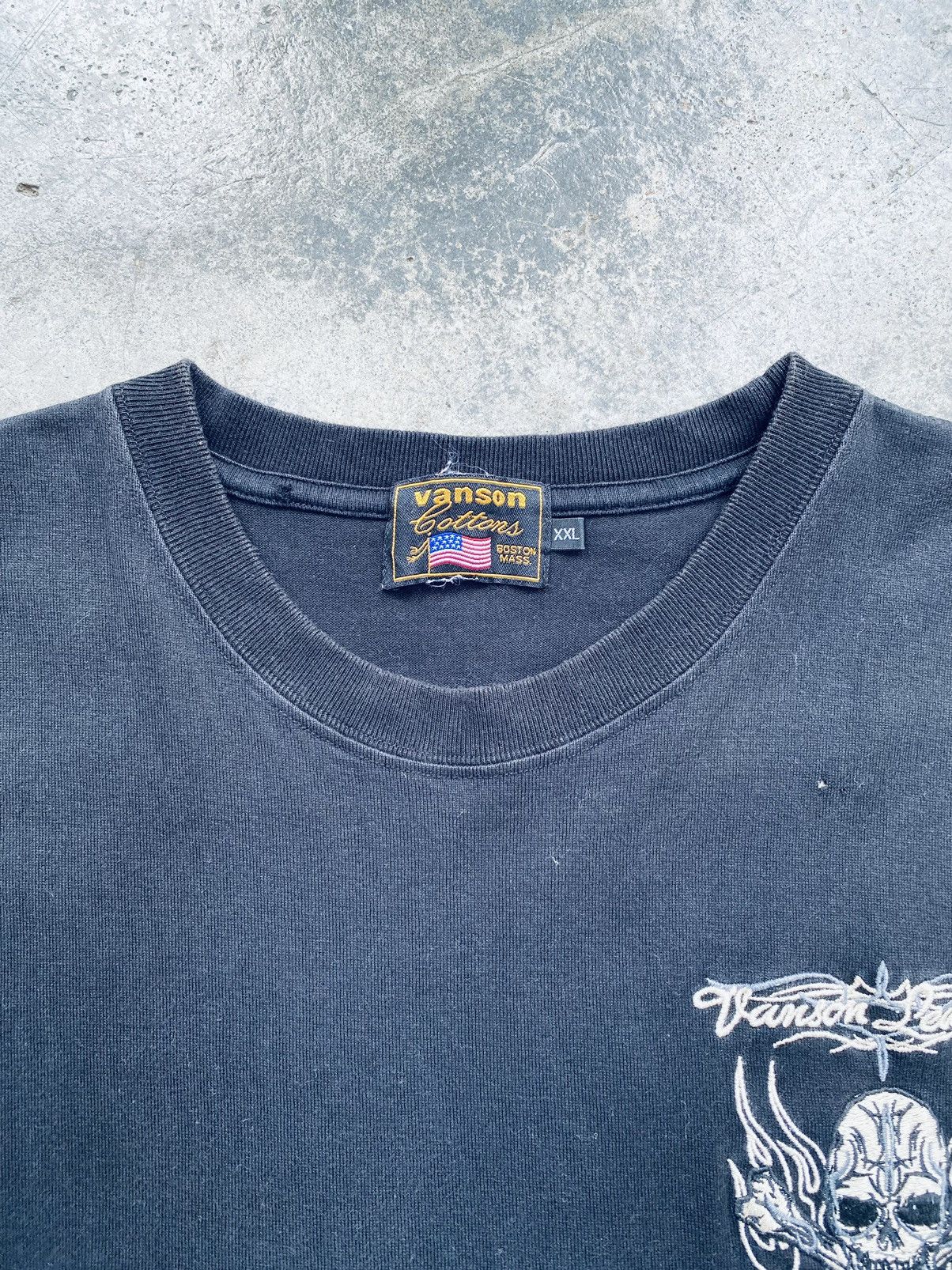 Vanson Leathers Vintage Rare Vanson Leathers Skull Rare Tees Size US XXL / EU 58 / 5 - 5 Thumbnail