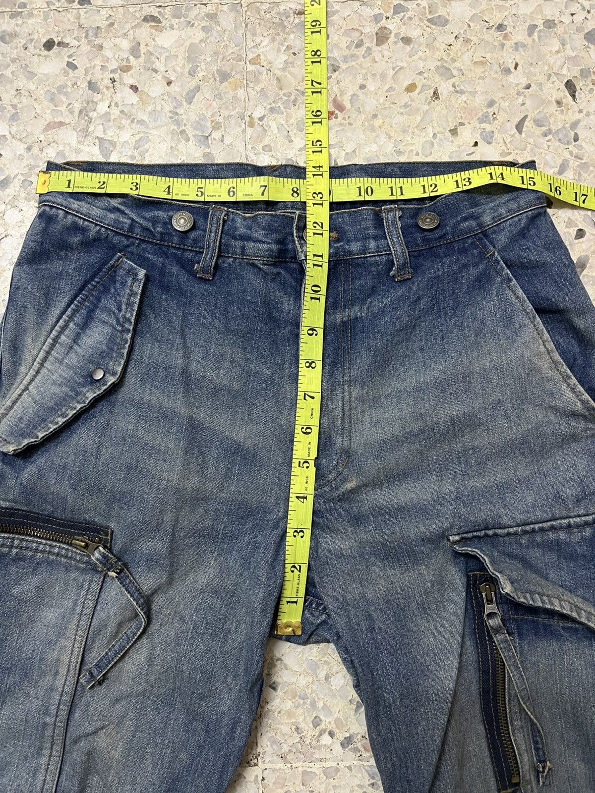 PPFM Japanese brand baggy PPFM Style Cargo Multipocket Denim Size US 31 - 9 Thumbnail