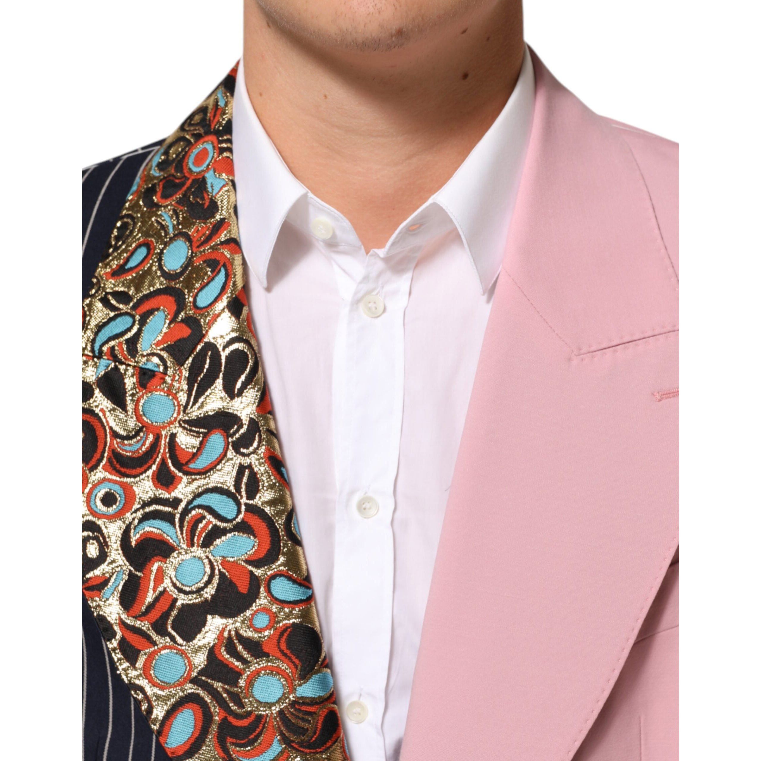 Dolce & Gabbana Dolce & Gabbana Multicolor Patchwork Jacket Blazer Size 44S - 5 Thumbnail