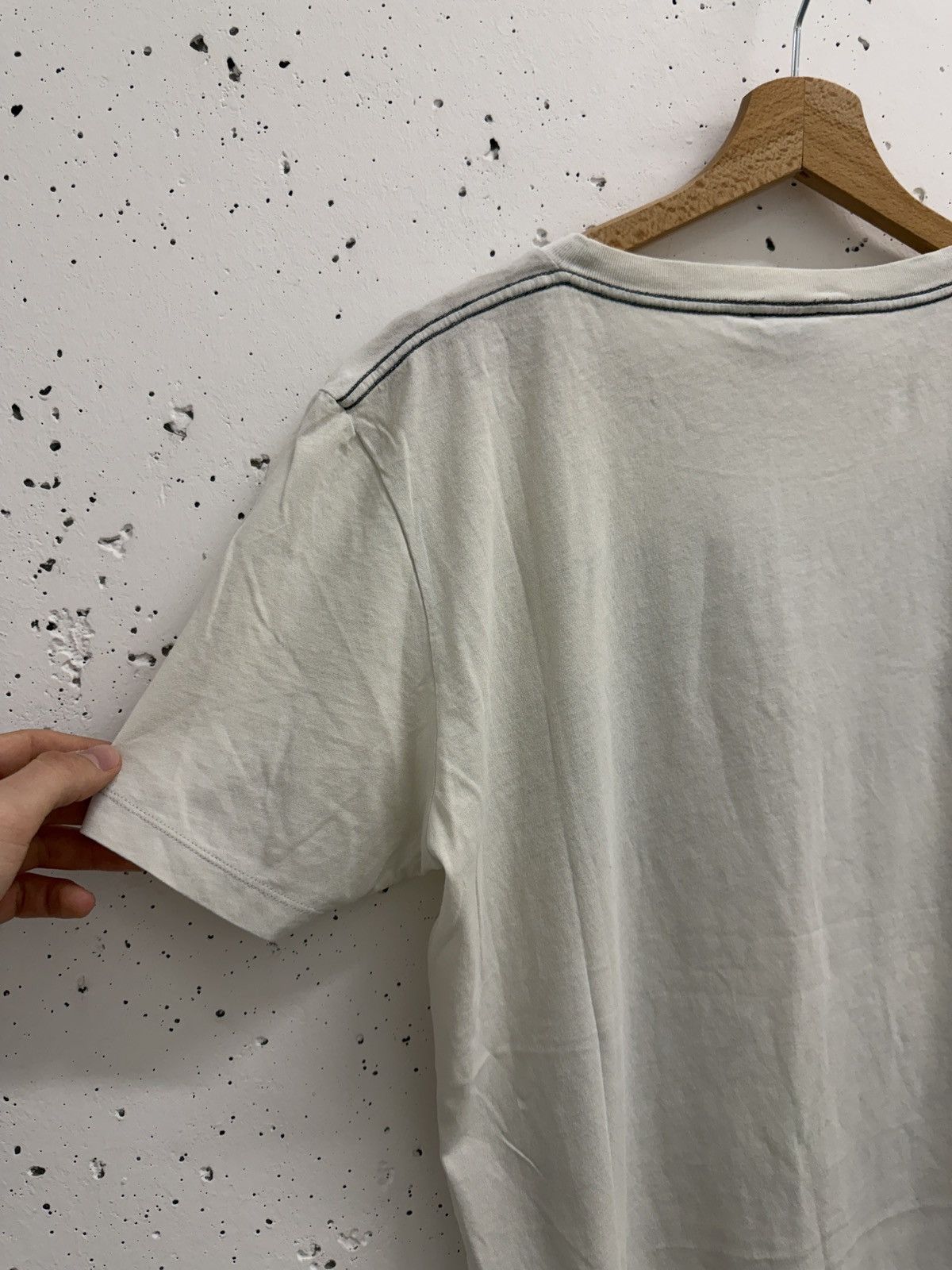 Saint Laurent Paris Saint Laurent Paris Poem Distressed T-Shirt Size US S / EU 44-46 / 1 - 10 Thumbnail