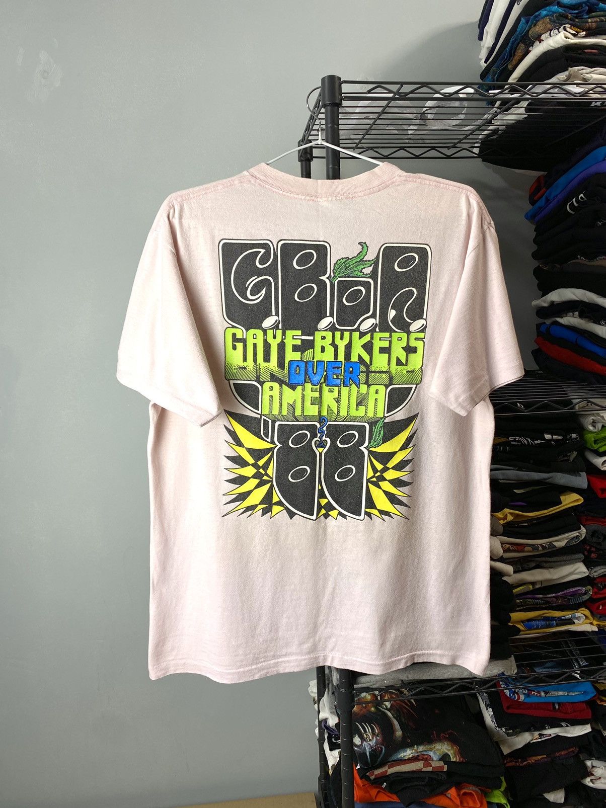 Band Tees Rare! Vintage 80’s Gaye Bykers On Acid American Tour T Shirt Size US L / EU 52-54 / 3 - 1 Thumbnail
