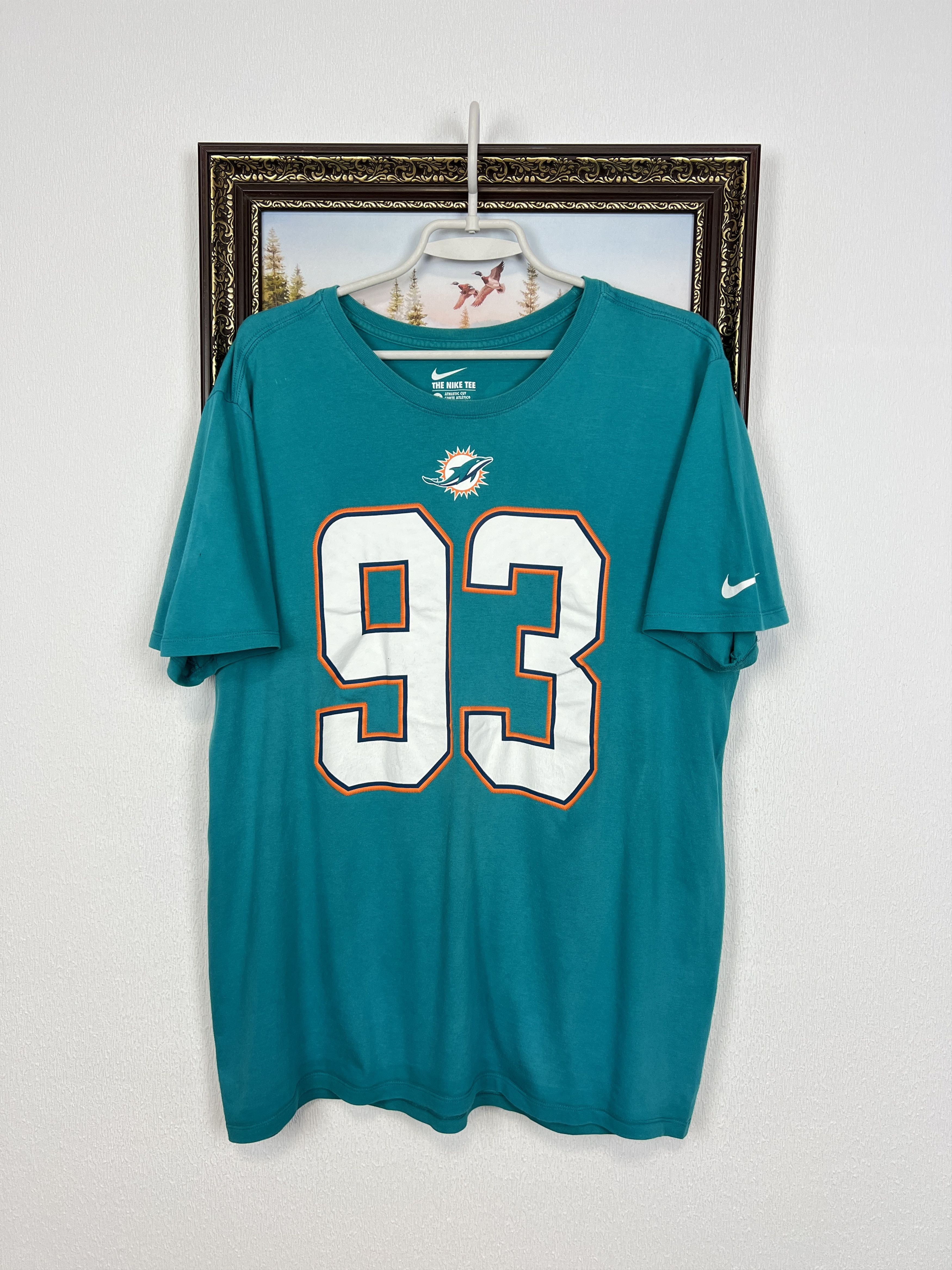 Nike Nike Regular Fit Miami Dolphins NFL SUH Shirt Football Size US XL / EU 56 / 4 - 1 Thumbnail