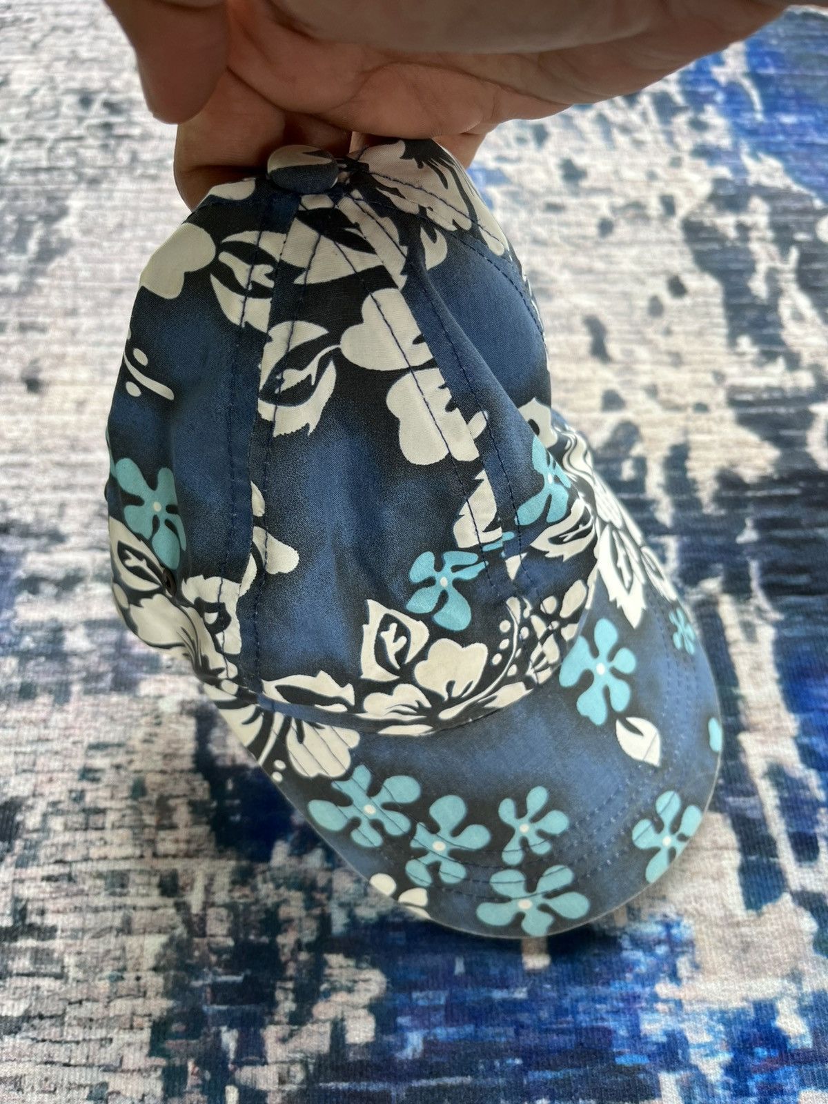 Vintage 🔥Vintage Hippie Flower Cap 90s Size ONE SIZE - 3 Thumbnail