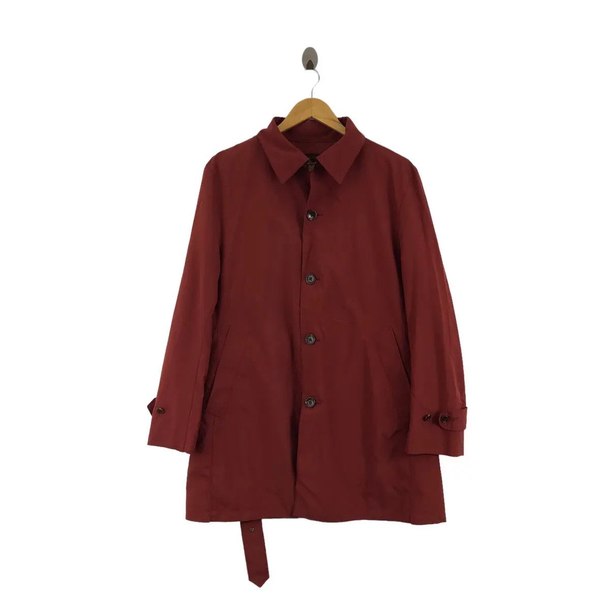 Takeo Kikuchi Vtg TAKEO KIKUCHI JAPAN Belt Technical Parka Trench Coat Size L / US 10 / IT 46 - 1 Thumbnail