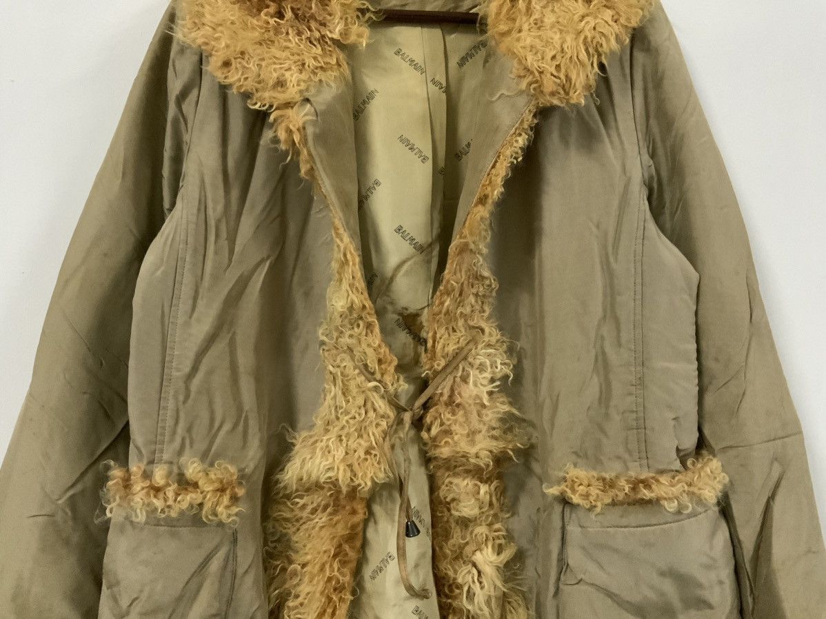Balmain Vintage Balmain Paris Silk Mohair Fur Archive Coat Jacket Size US L / EU 52-54 / 3 - 5 Thumbnail