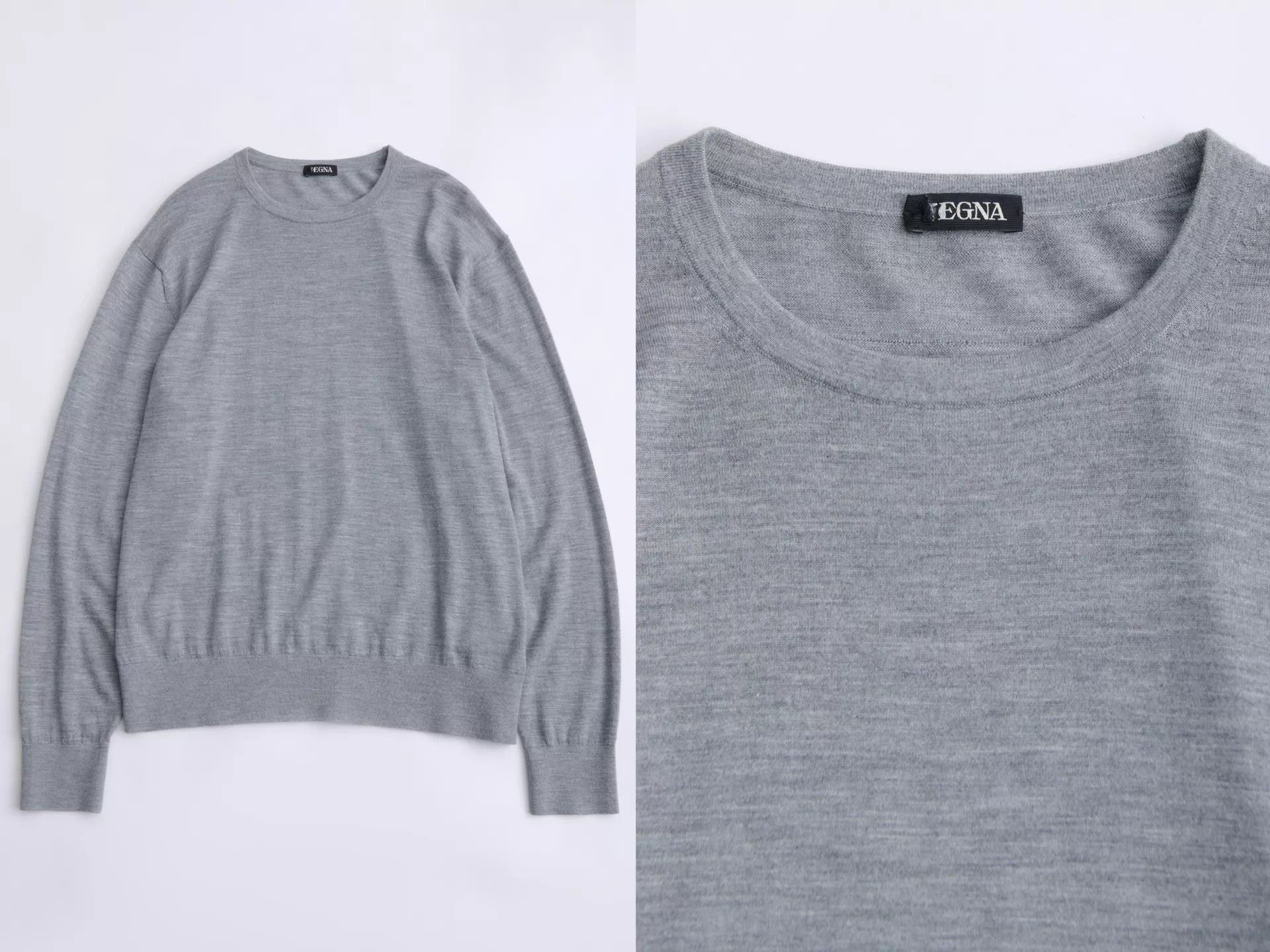 Ermenegildo Zegna Ermenegildo Zegna gray cashmere blend knit sweater Size US M / EU 48-50 / 2 - 2 Thumbnail