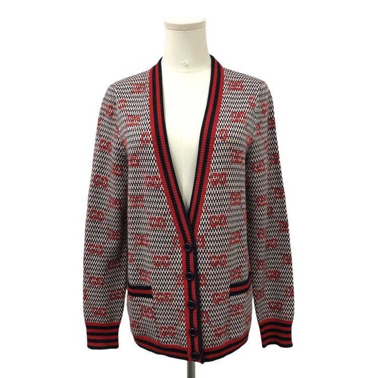 Gucci Gucci GG Logo Cardigan Size M Size US M / EU 48-50 / 2 - 1 Thumbnail