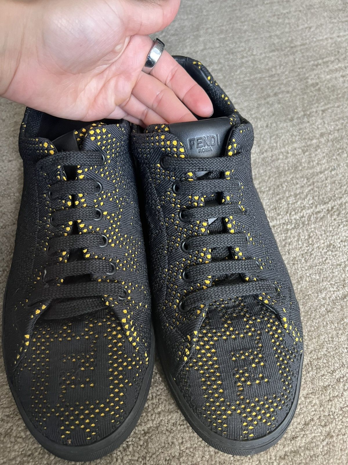 Fendi Fendi Mesh Lace-Up Sneakers Size US 8 / EU 41 - 6 Thumbnail