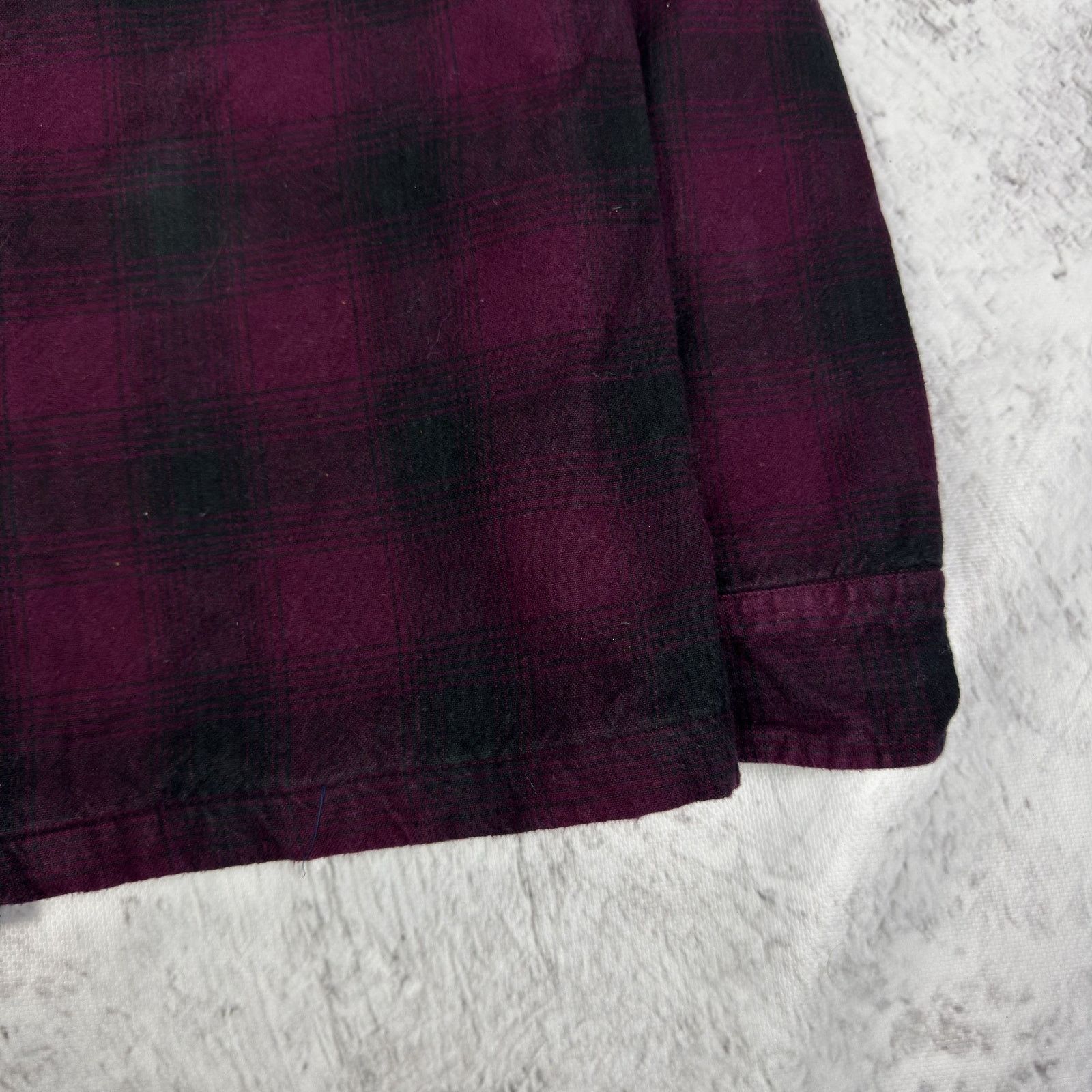 Stussy Stüssy Men's Black Red Cotton Check Flannel Shacket Small Size US S / EU 44-46 / 1 - 7 Thumbnail
