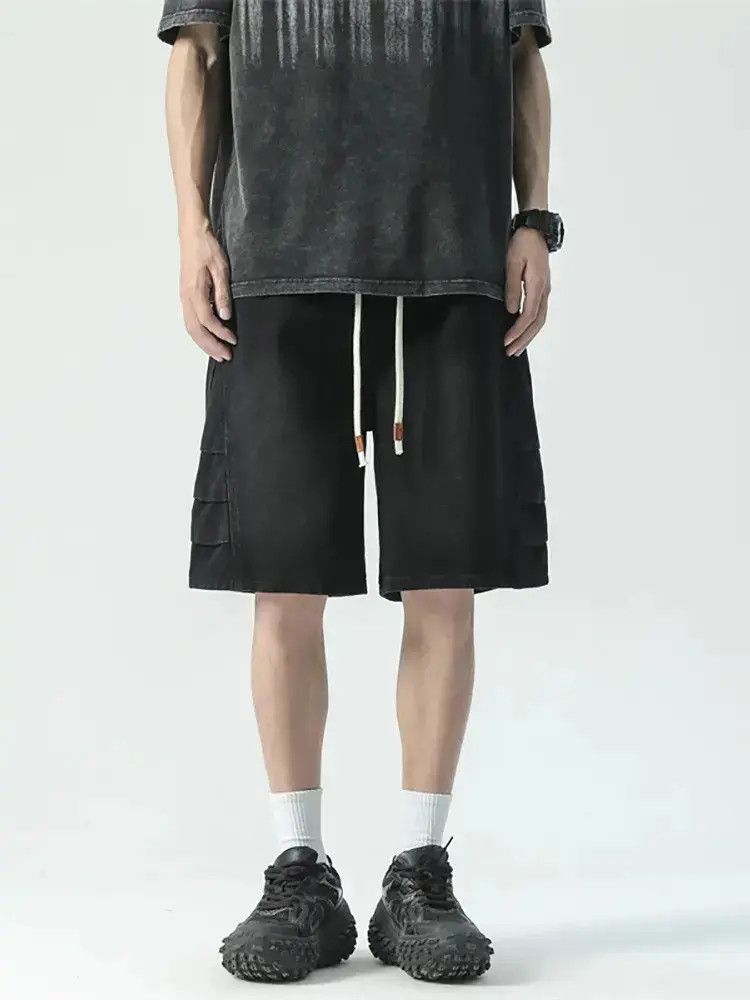 Japanese Brand Retro pocket loose denim shorts Size US 32 / EU 48 - 5 Thumbnail