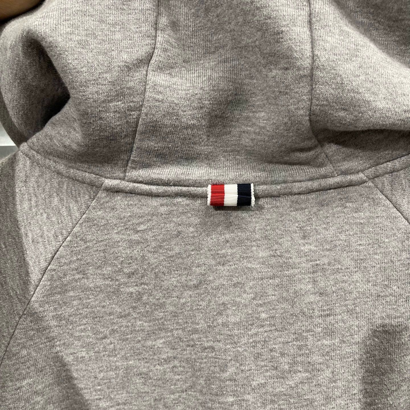 Thom Browne Thom Browne Gray 4Stripe Zip Hoodie Size5 99New Size US XXL / EU 58 / 5 - 7 Thumbnail
