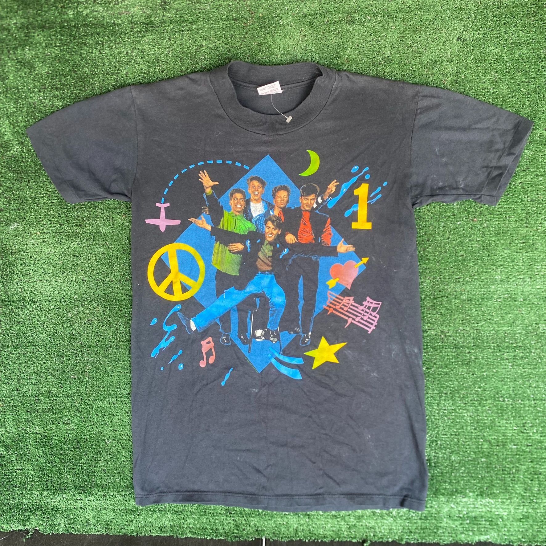Vintage 90s New Kids On The Block Shirt Boy Band NKOTB Tee