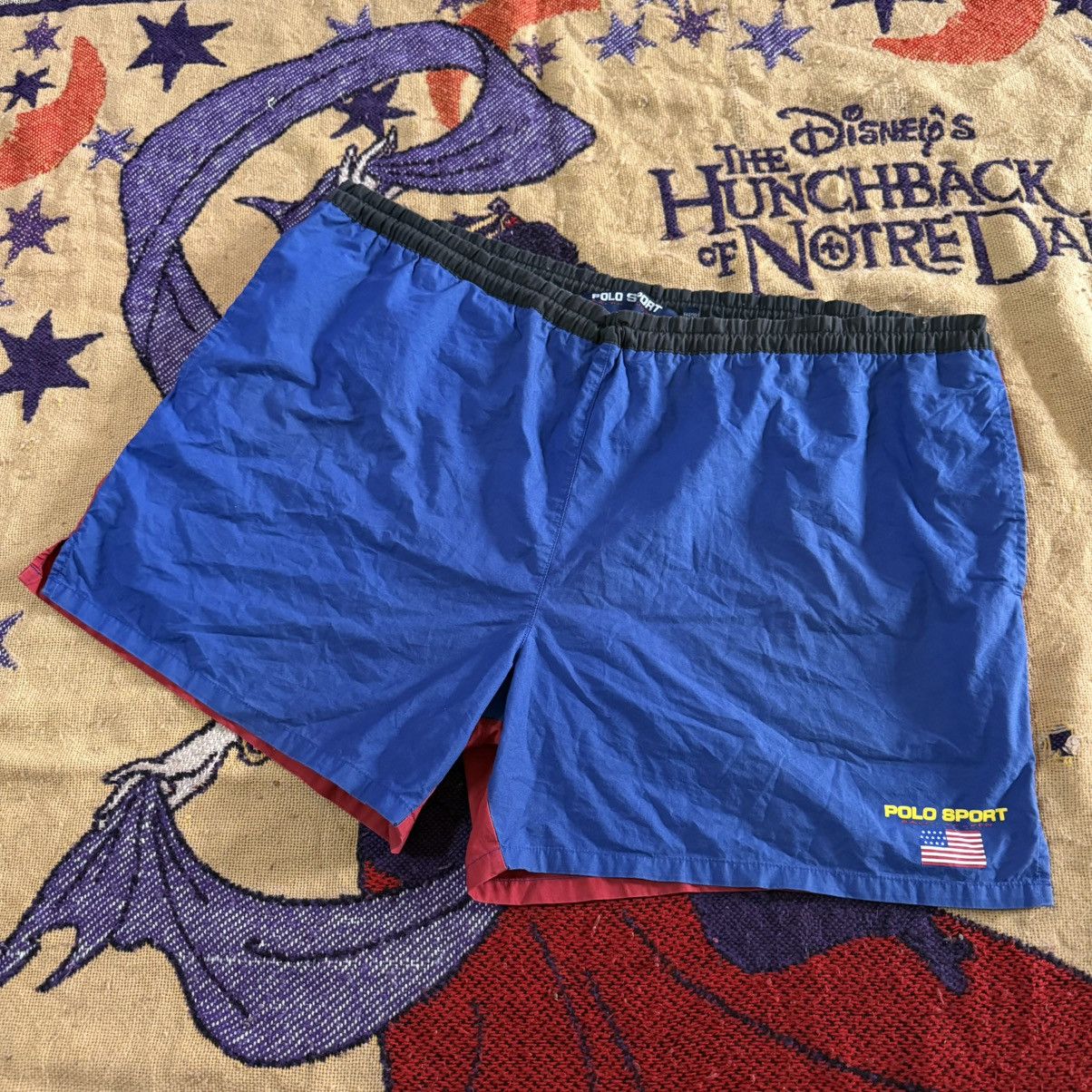 Polo Ralph Lauren VTG 90S POLO SPORT SHORT PANT Size US 38 / EU 54 - 1 Thumbnail