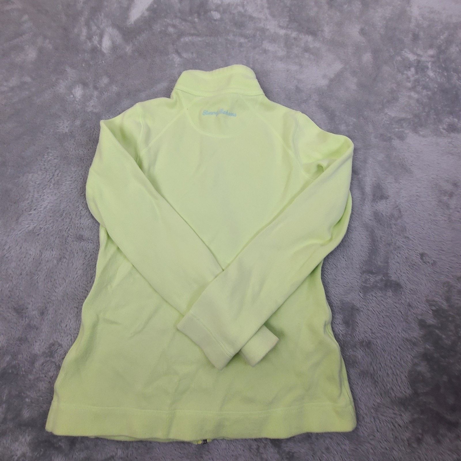 Tommy Bahama Tommy Bahama Full Zip Sweatshirt Lime Green Women's Size XS Size XS / US 0-2 / IT 36-38 - 8 Thumbnail