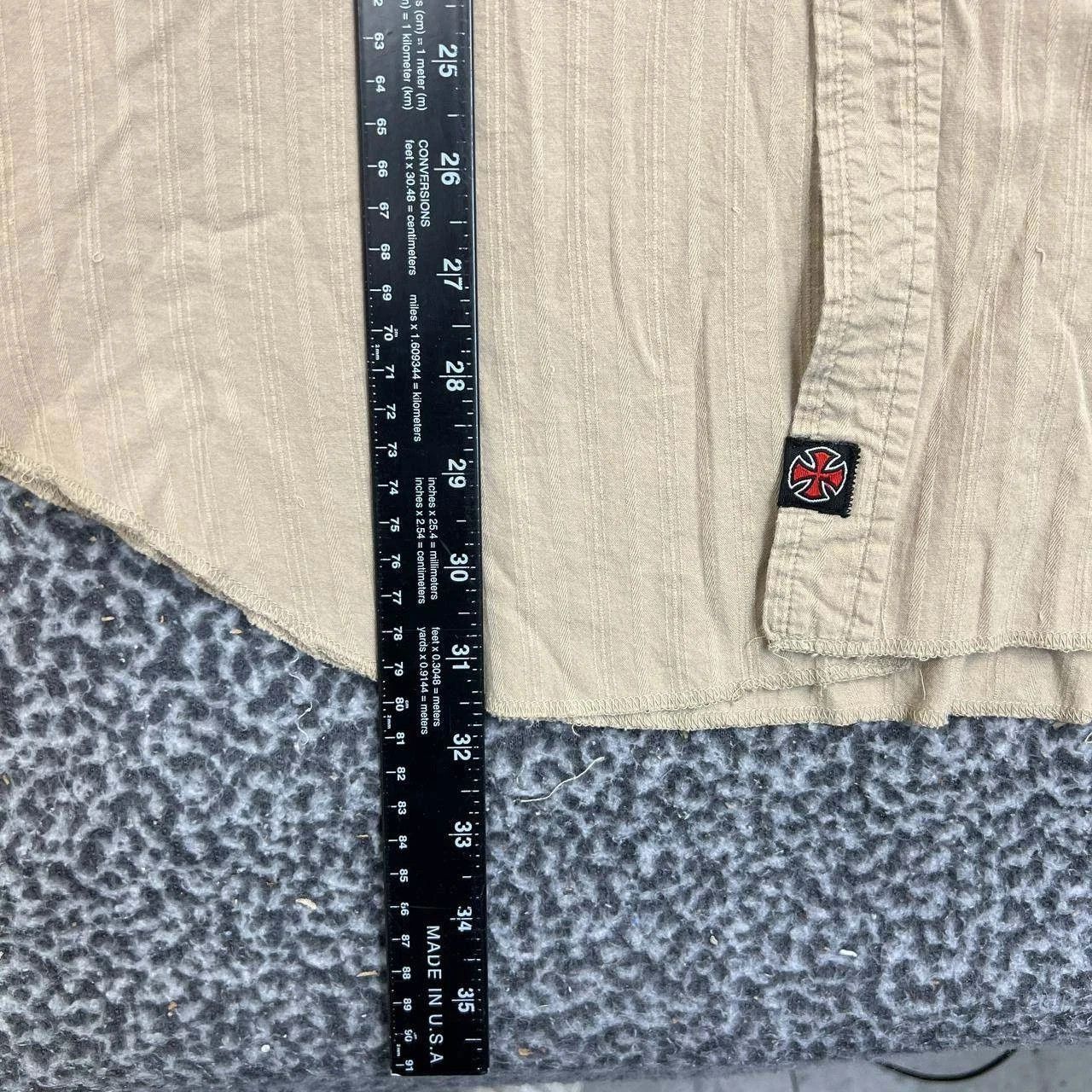 Independent Truck Co. Independent Shirt Men Striped Button Up Long Sleeve L Size US L / EU 52-54 / 3 - 6 Thumbnail
