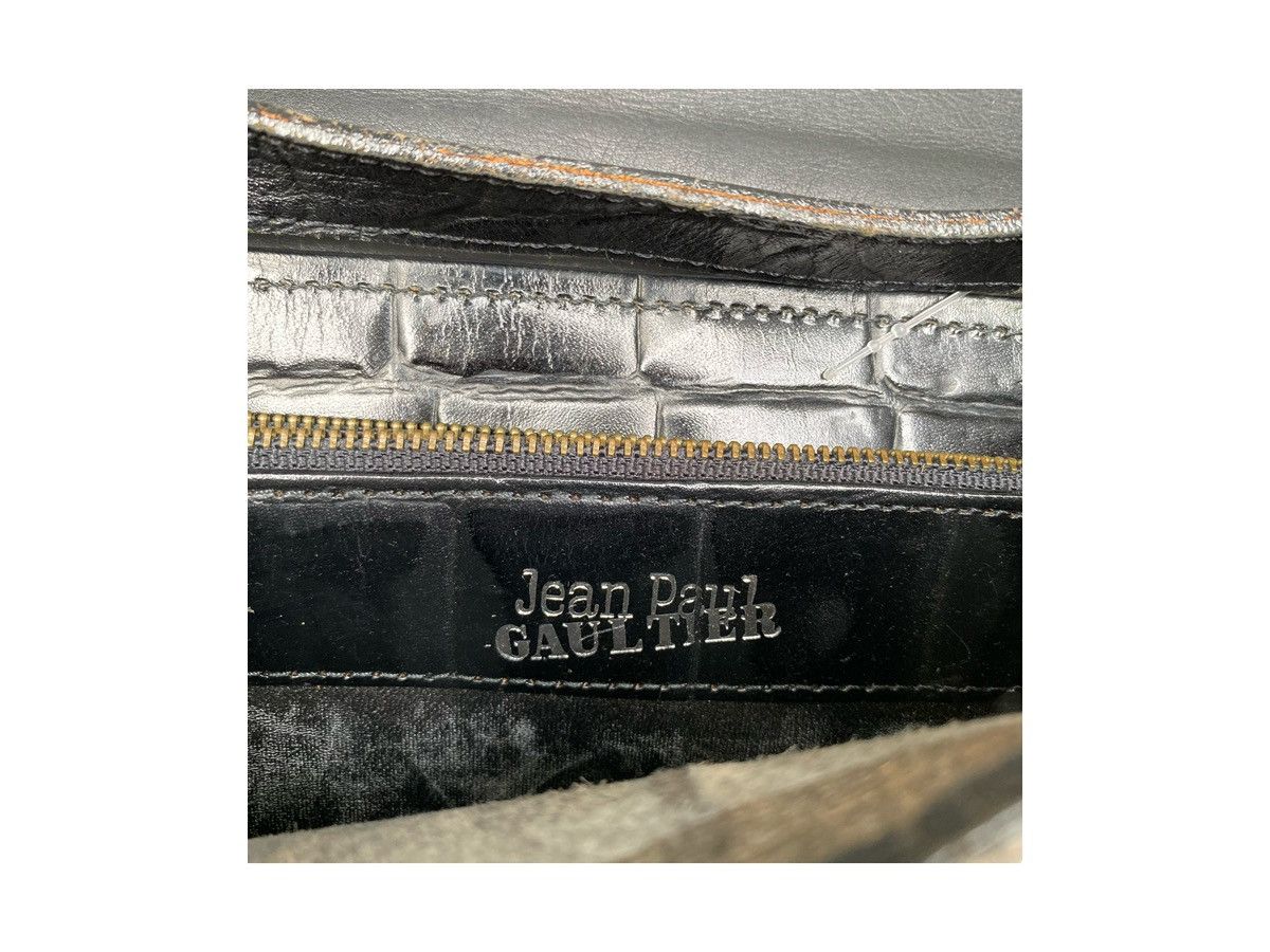 Jean Paul Gaultier Vintage Jean Paul Gaultier Logo Burgundy Croc Crossbody Bag Size ONE SIZE - 8 Thumbnail