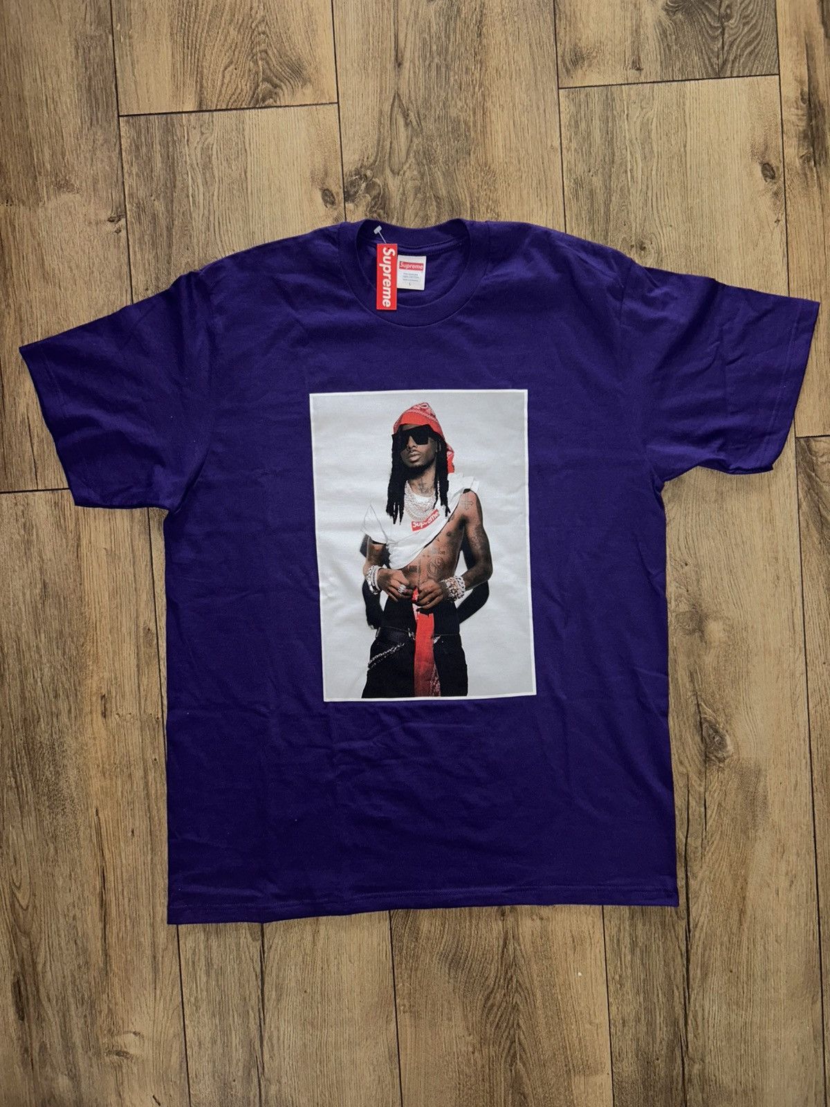 トップス supreme playboi carti tee Purple Purple Supreme Playboy Carti Tee Size medium WILL SHIP WHEN