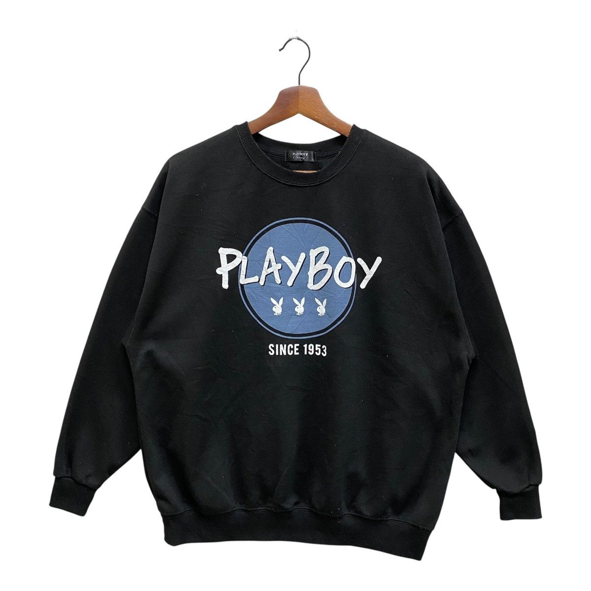 Playboy Vintage Playboy Bunny Sweatshirt Black Spellout Size Large Size US L / EU 52-54 / 3 - 1 Thumbnail