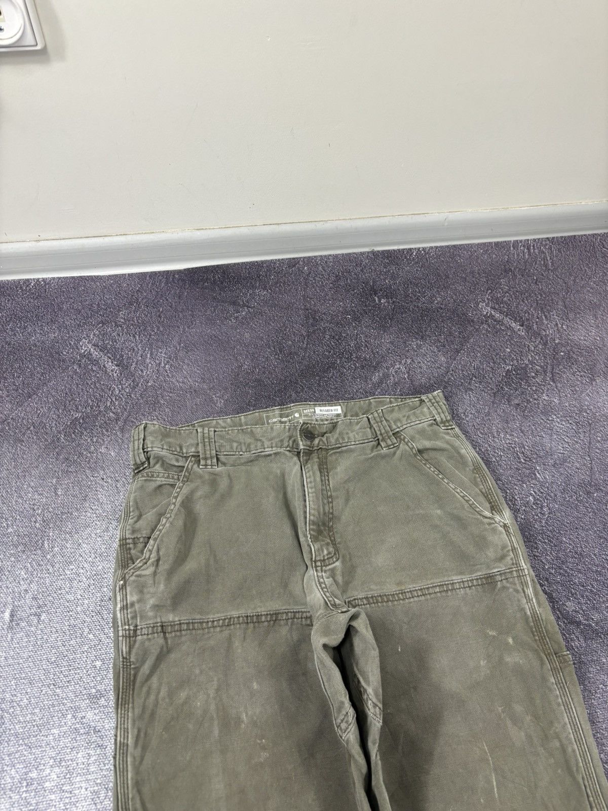 Carhartt Vintage Carhartt Double Knee Military Green Hype Baggy Pants Size US 32 / EU 48 - 10 Thumbnail