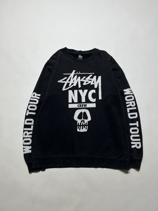 Vintage Vintage Y2k Stussy Skull☠️ Thrashed World Tour